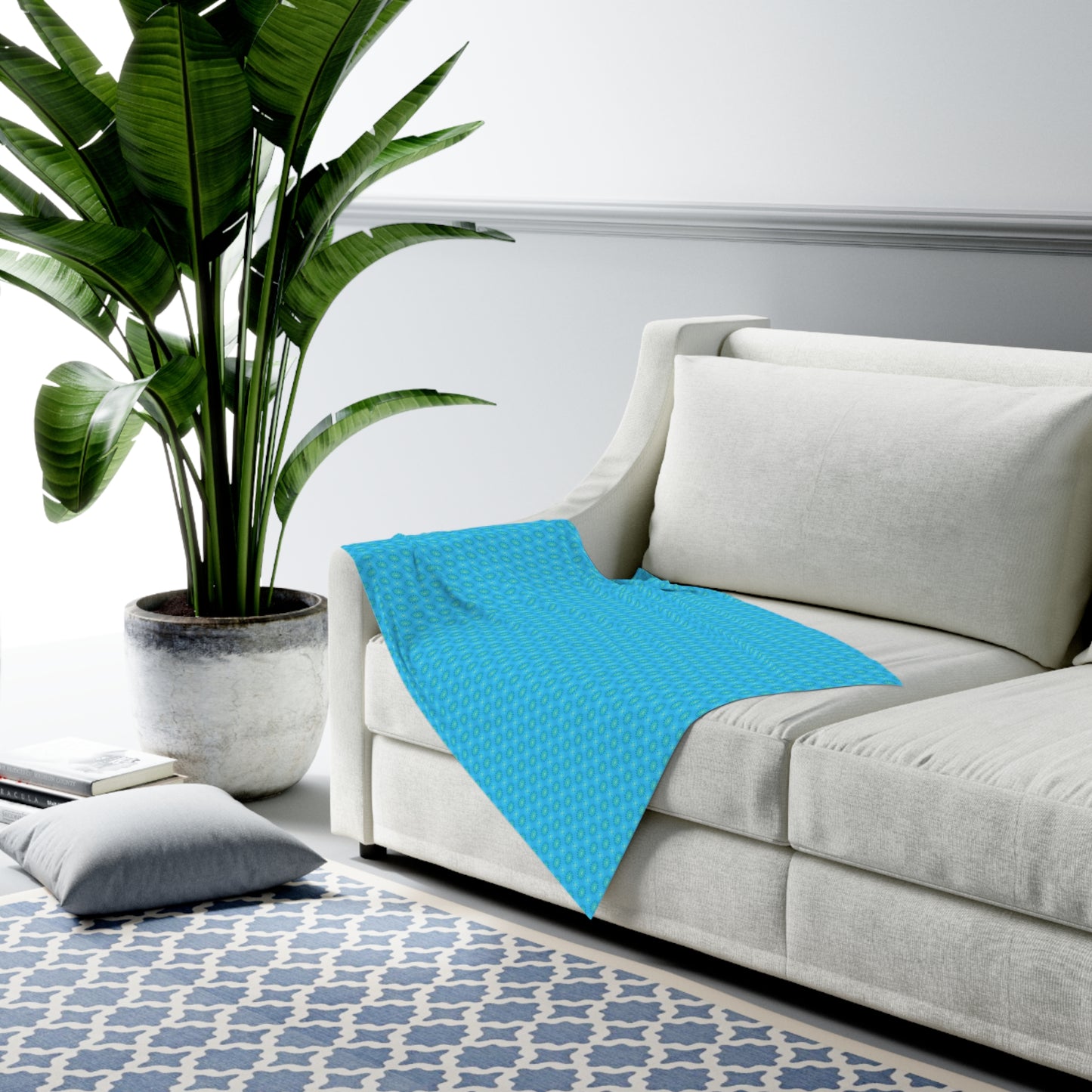 Blue Green Star-crossed Bodies Baby Swaddle 30″×40″ Blanket
