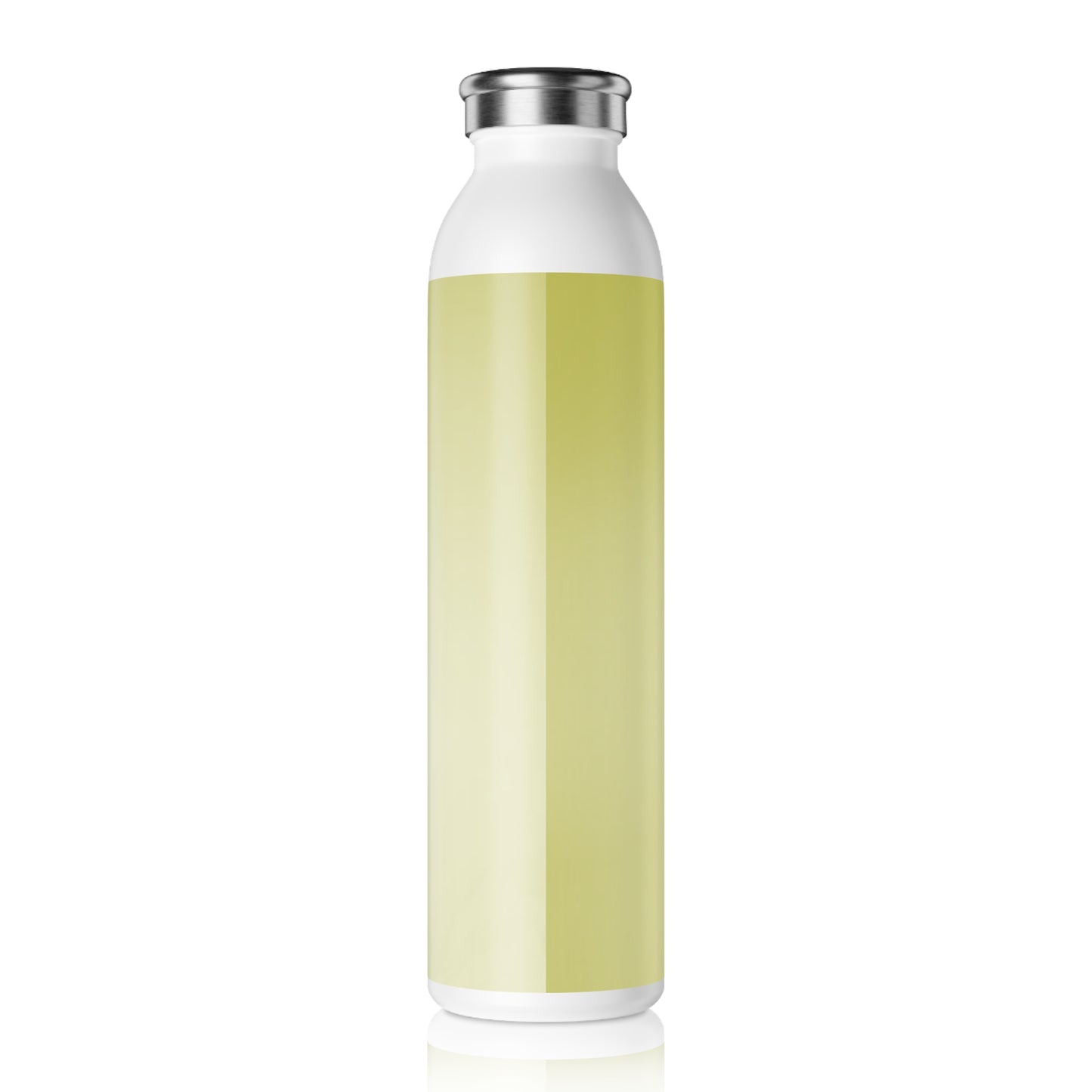Lemon Fade Slim Water Bottle, 20 oz White