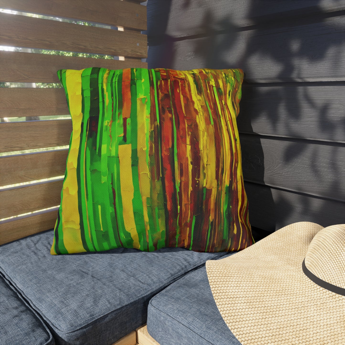 Striped Beta 20" x 20" Outdoor Pillow