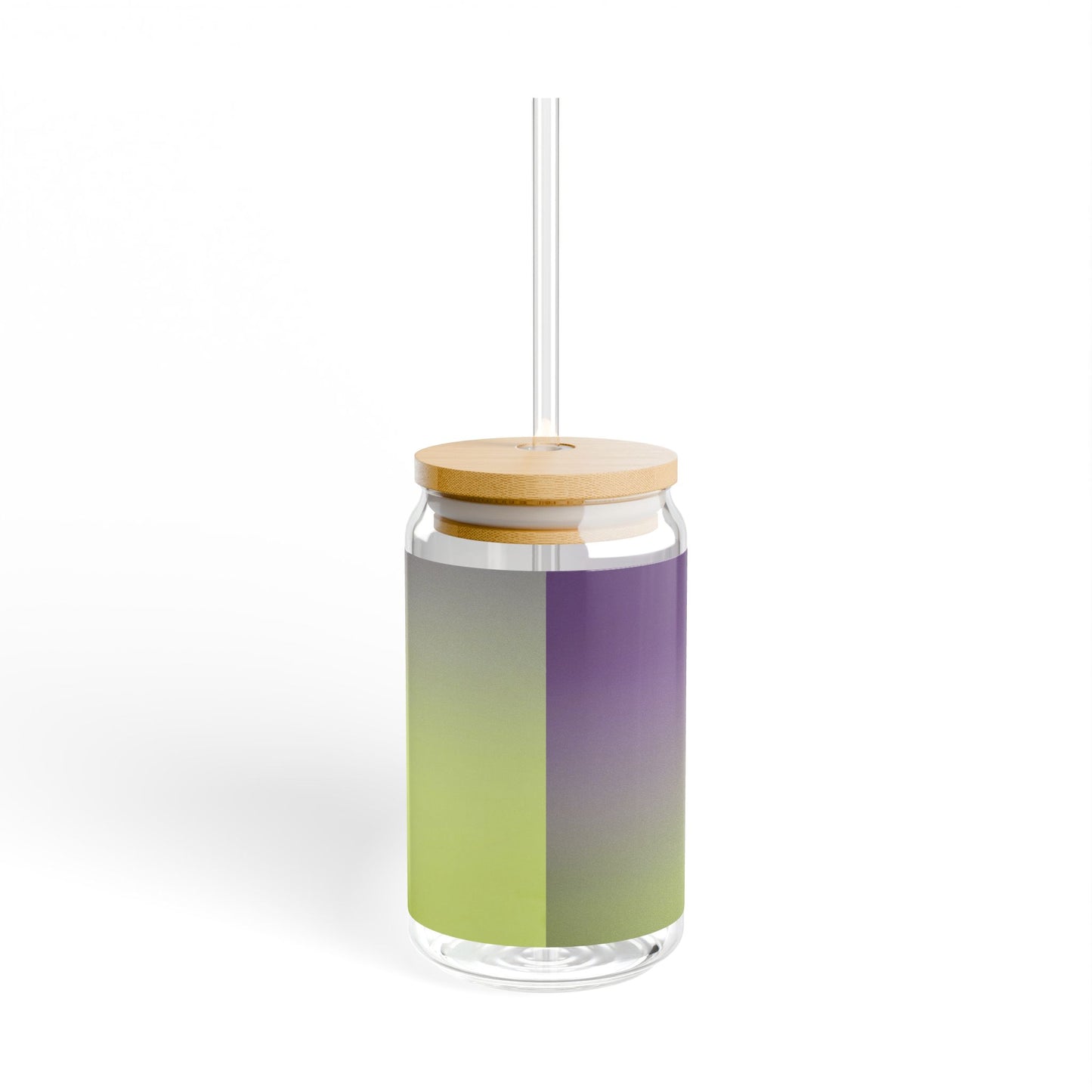 Purple Golden Fade Sipper Glass, 16oz
