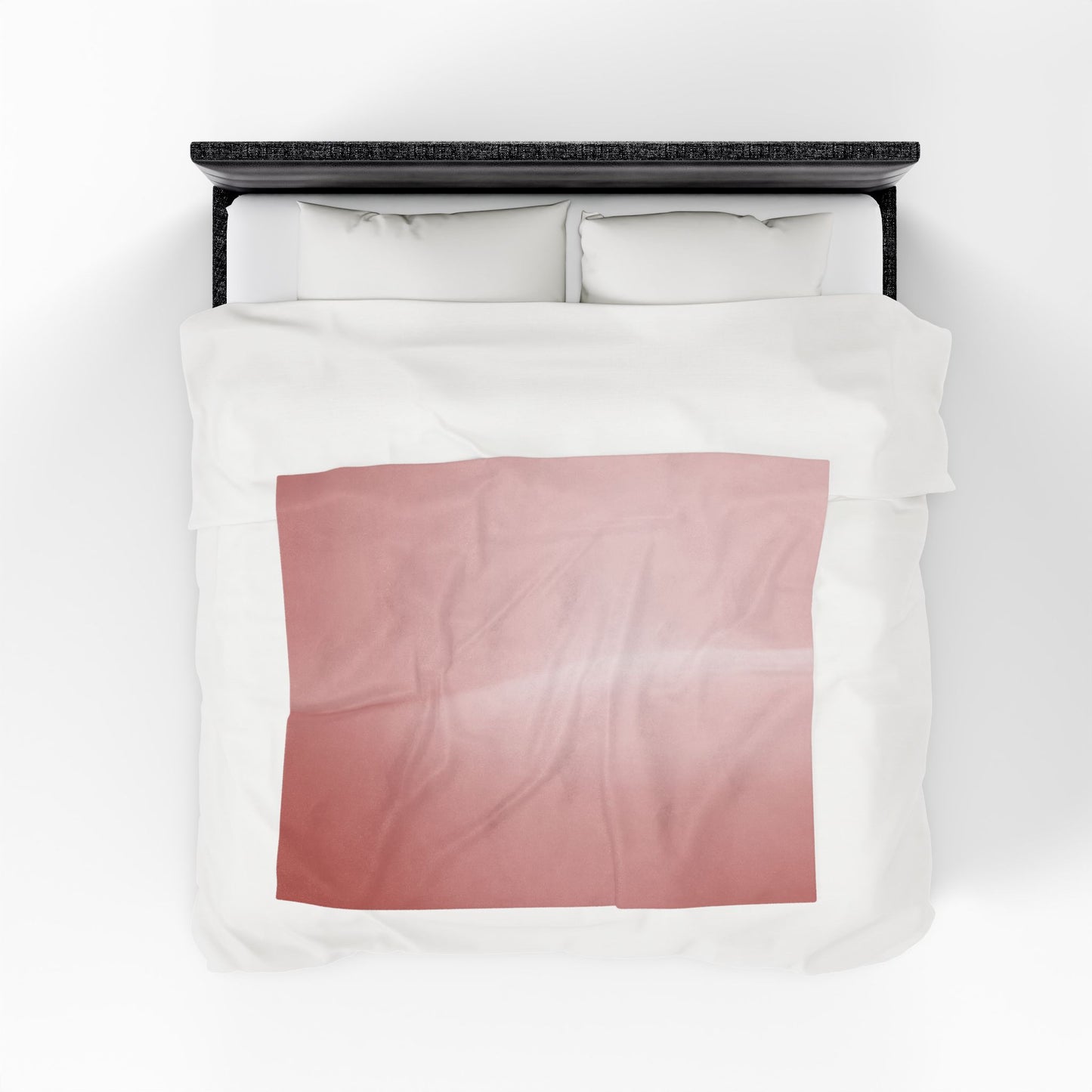 Rose Red Fade Velveteen Plush Blanket, 50" x 60"