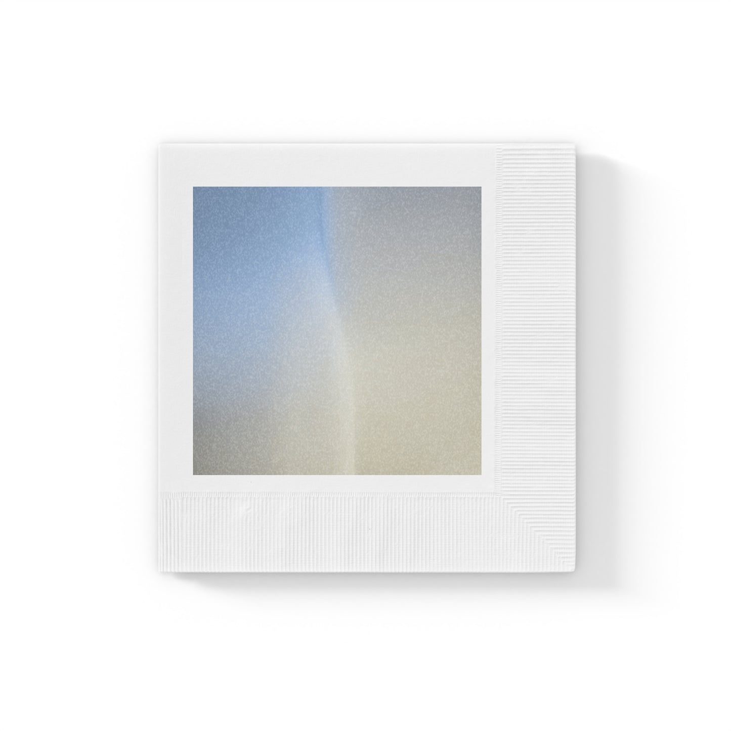 Cobalt Fade White Coined Napkins, 6.5" x 6.5"