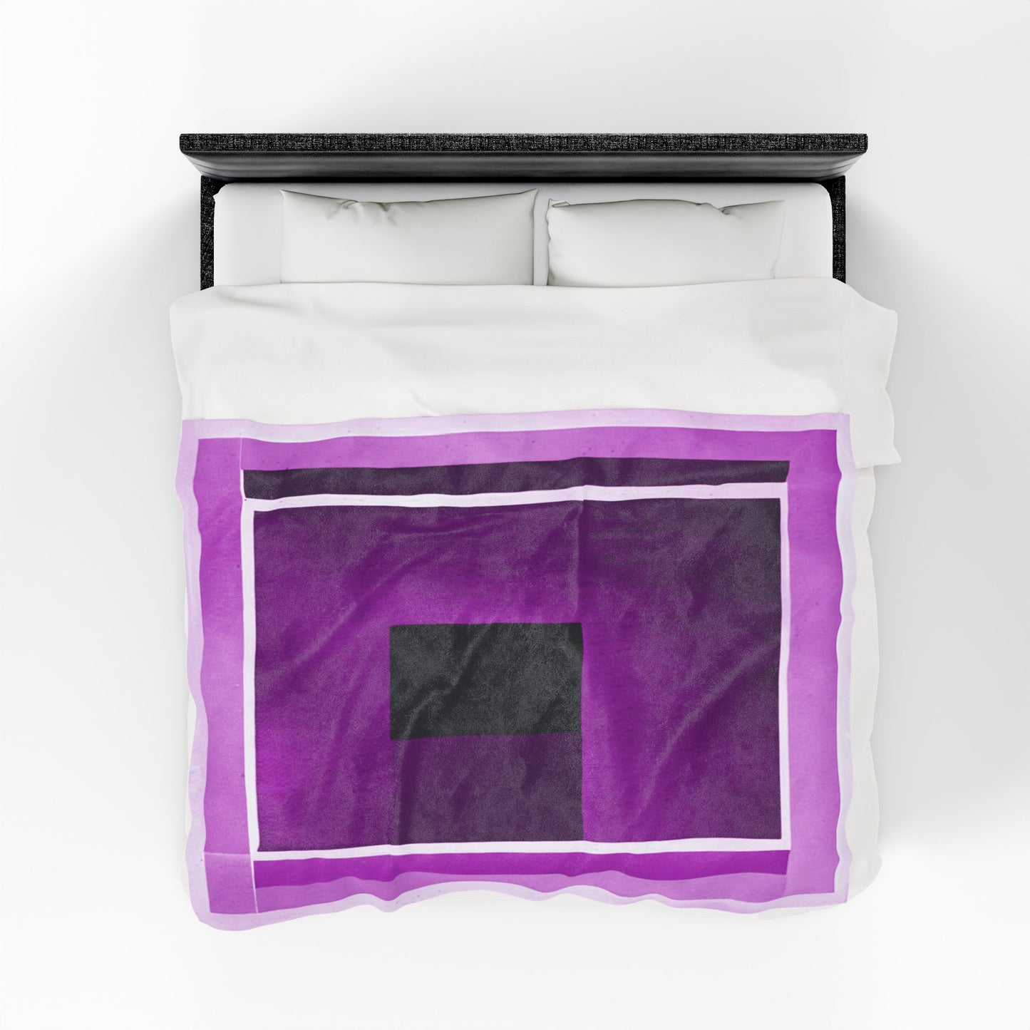 Magenta Shadow Velveteen Plush Blanket, 60" x 80"