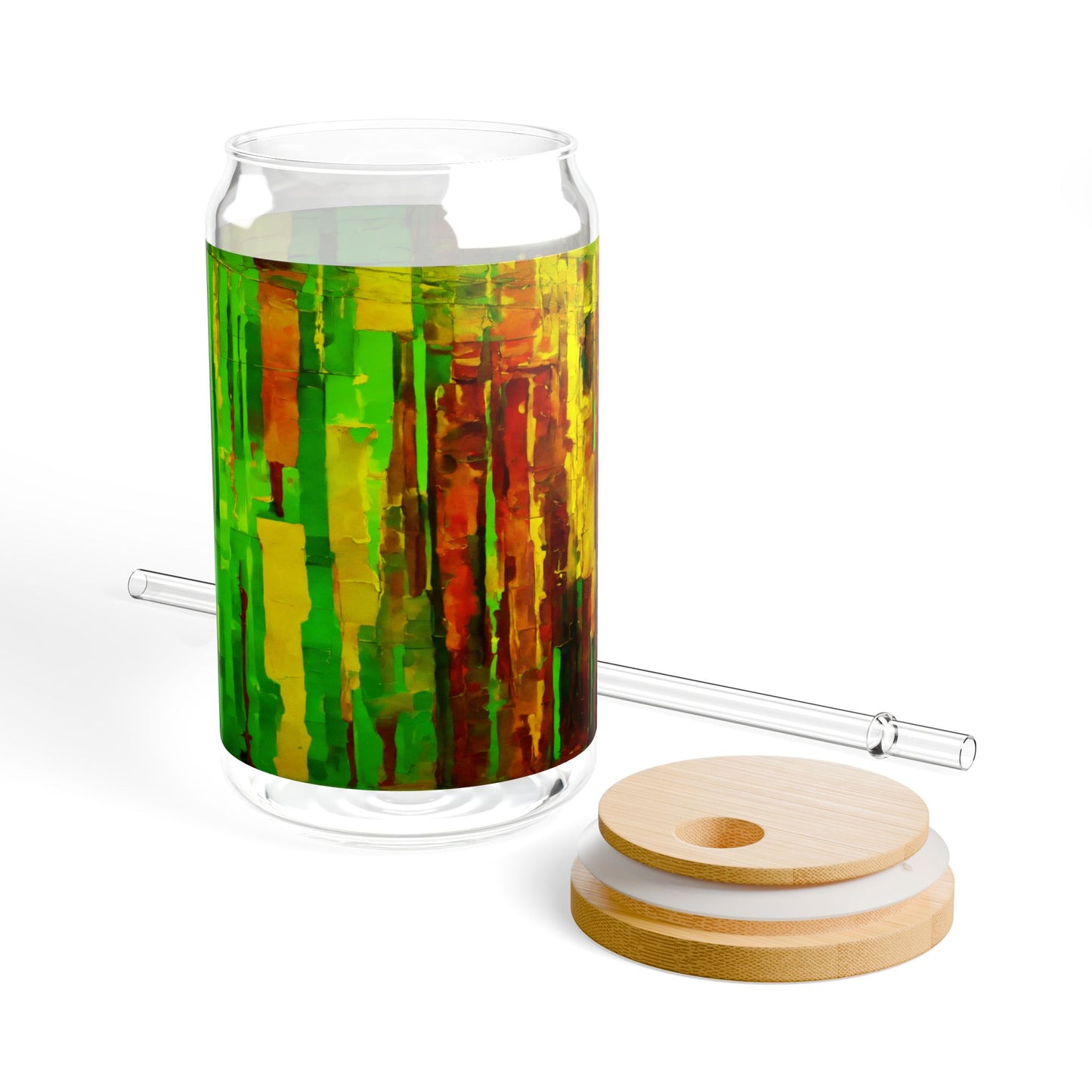 Striped Beta Sipper Glass, 16oz