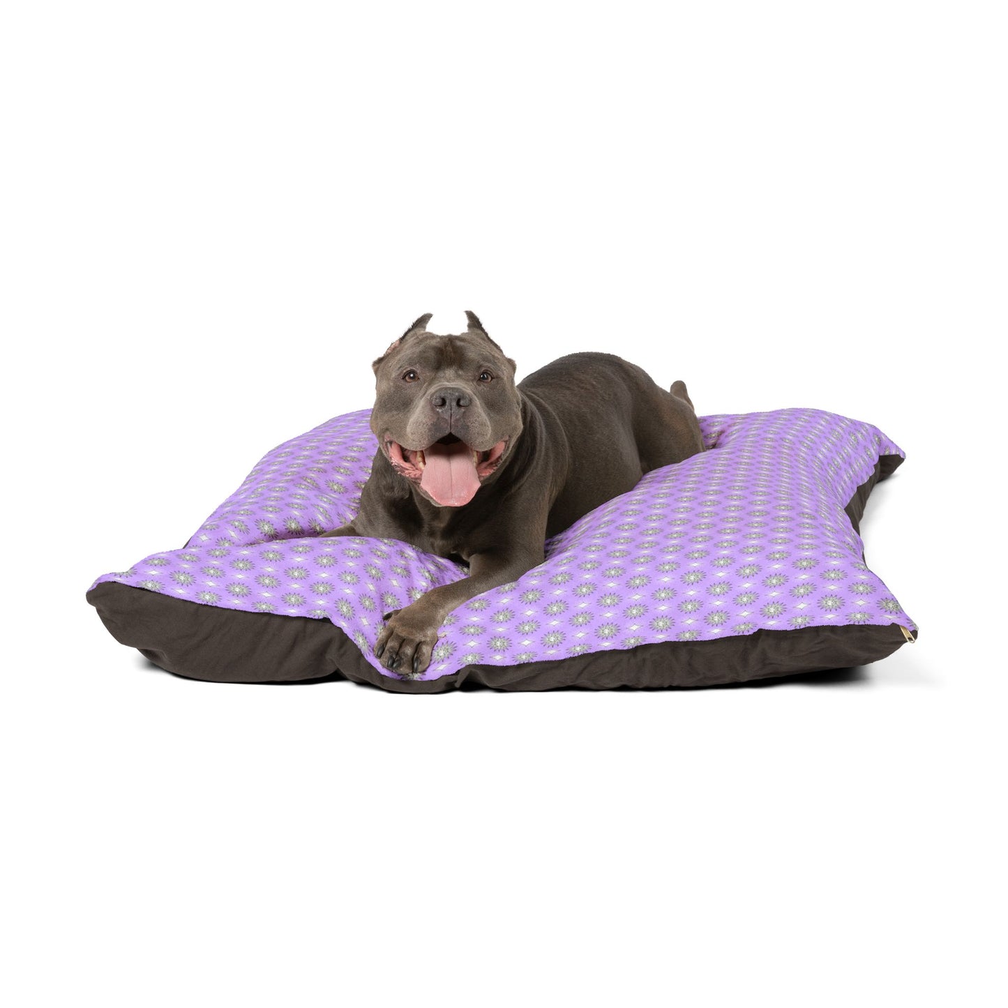 Lavender Star-crossed Bodies Pet Bed, 50" × 40"