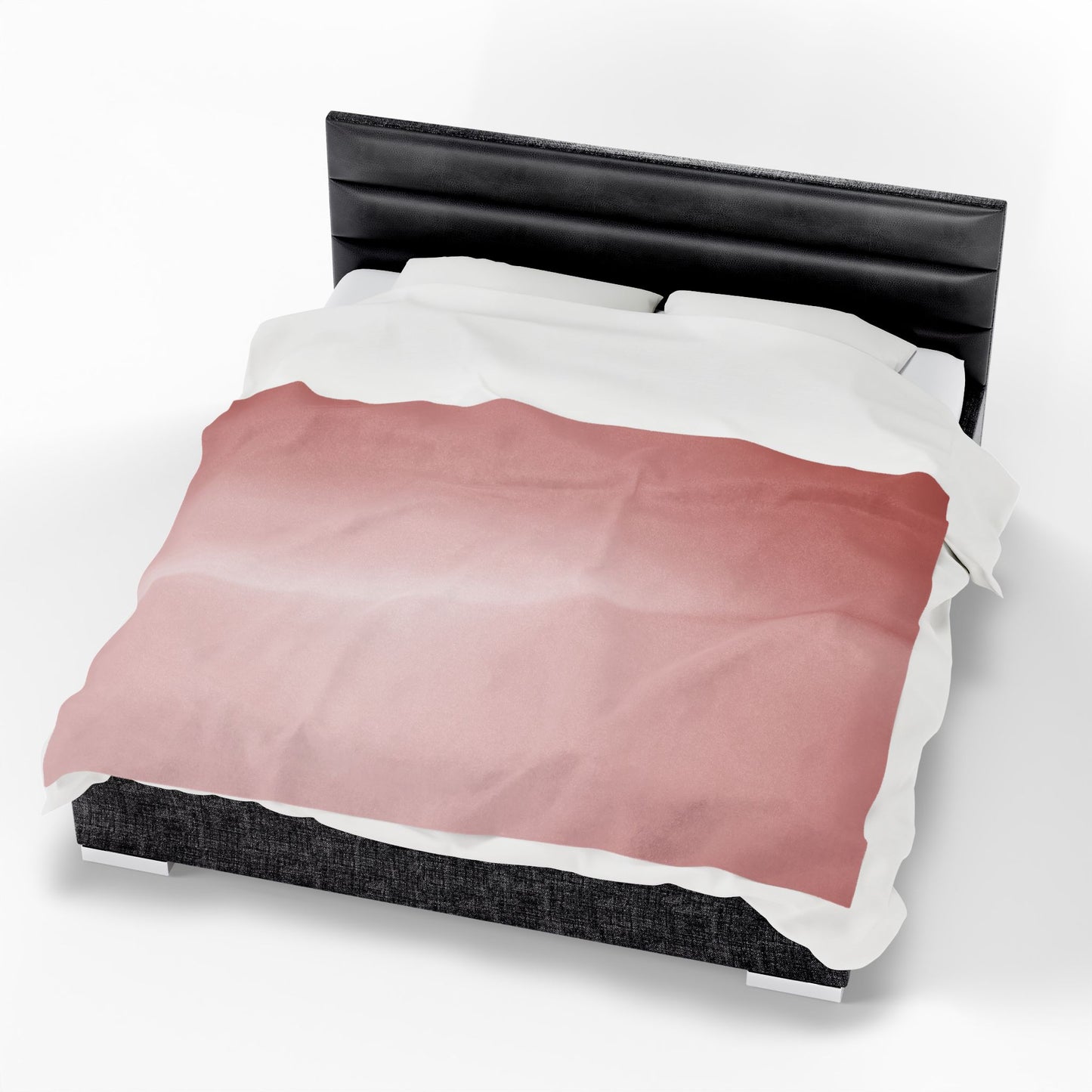 Rose Red Fade Velveteen Plush Blanket, 60" x 80"