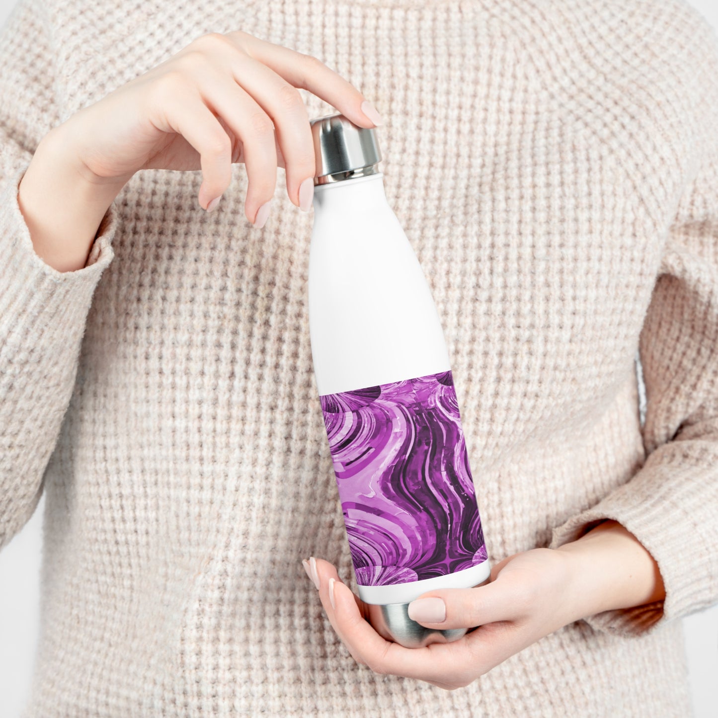 Uzi Spiral Powder Lavender 20oz Insulated Water Bottle