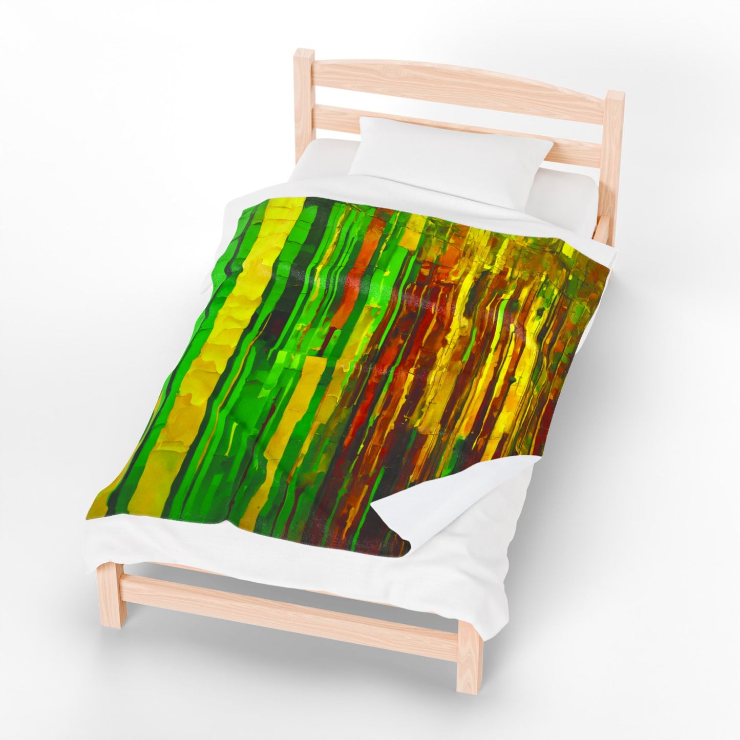 Striped Beta Velveteen Plush Blanket, 50" x 60"