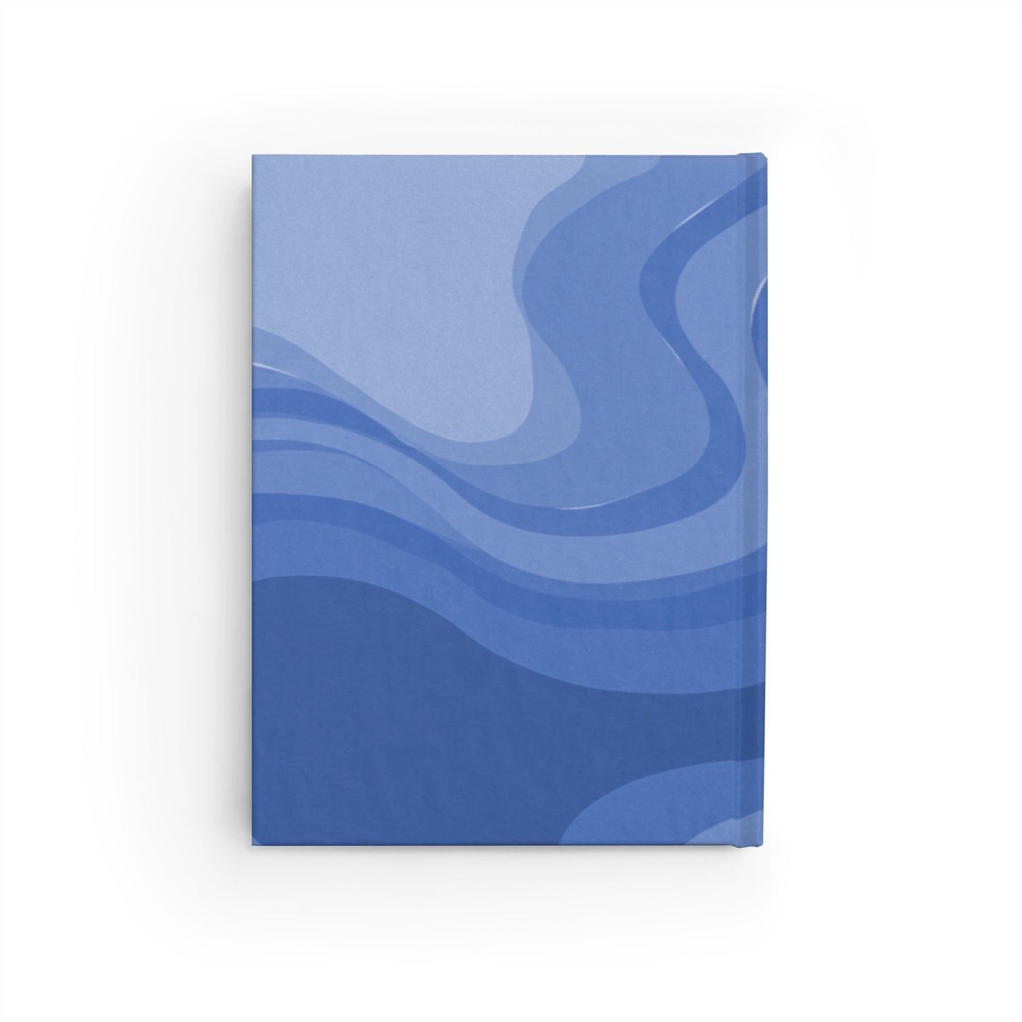Deep Blue Wavey 5" x 7" Journal - 128 Ruled Line pages