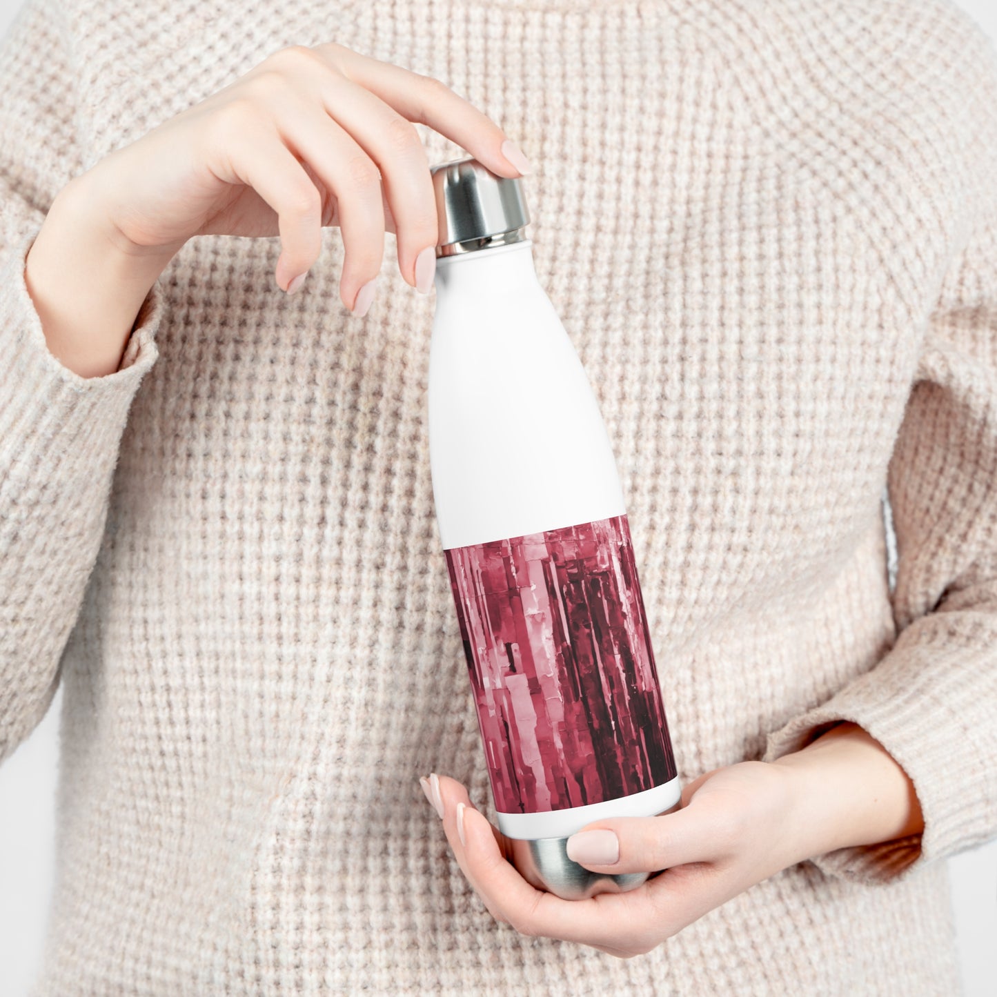 Striped Ruby 20oz Insulated Water Bottle