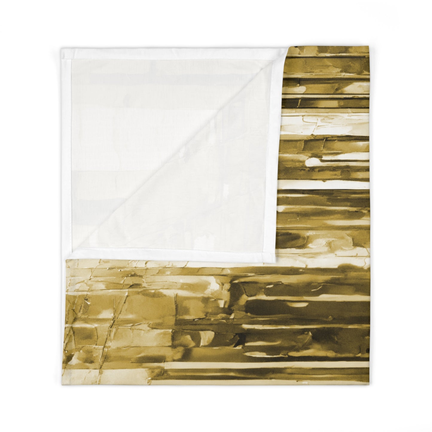 Striped Light Brown Baby Swaddle 30″×40″ Blanket
