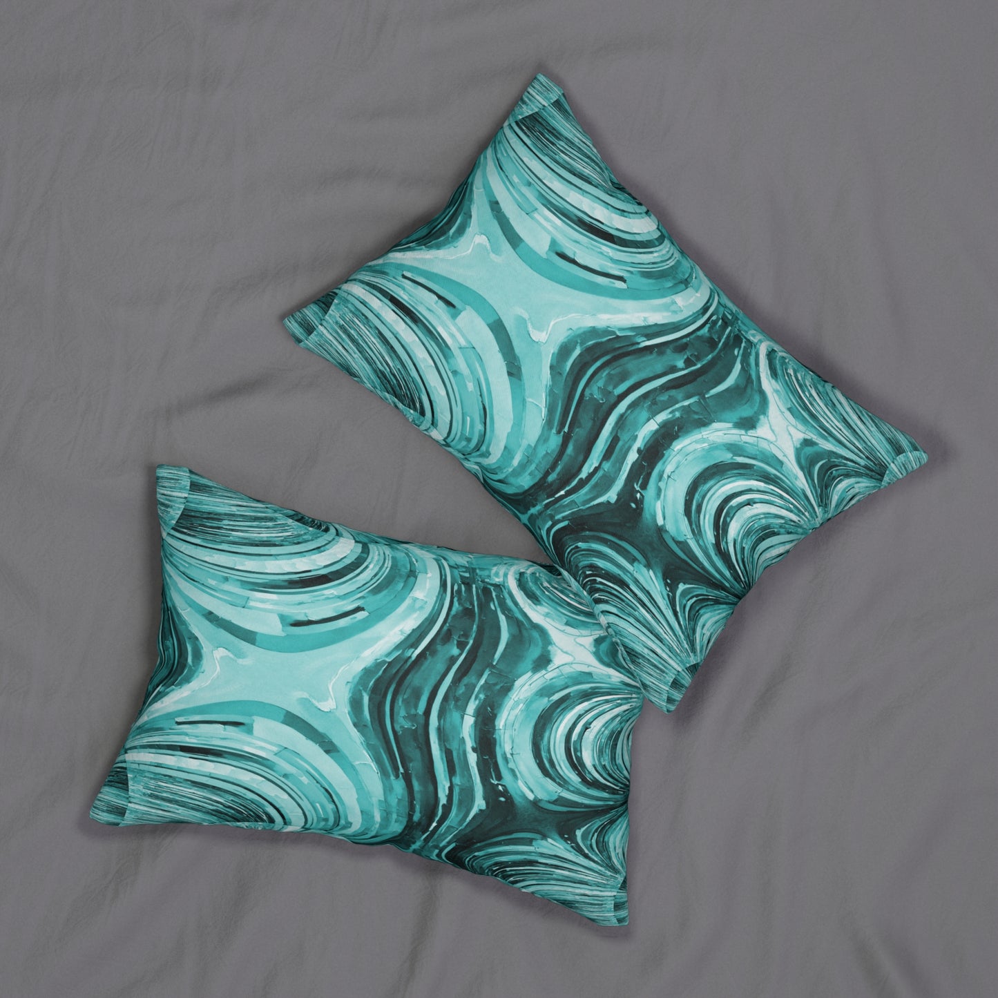Uzi Spiral Tif Spun Polyester Lumbar Pillow, 20" x 14"