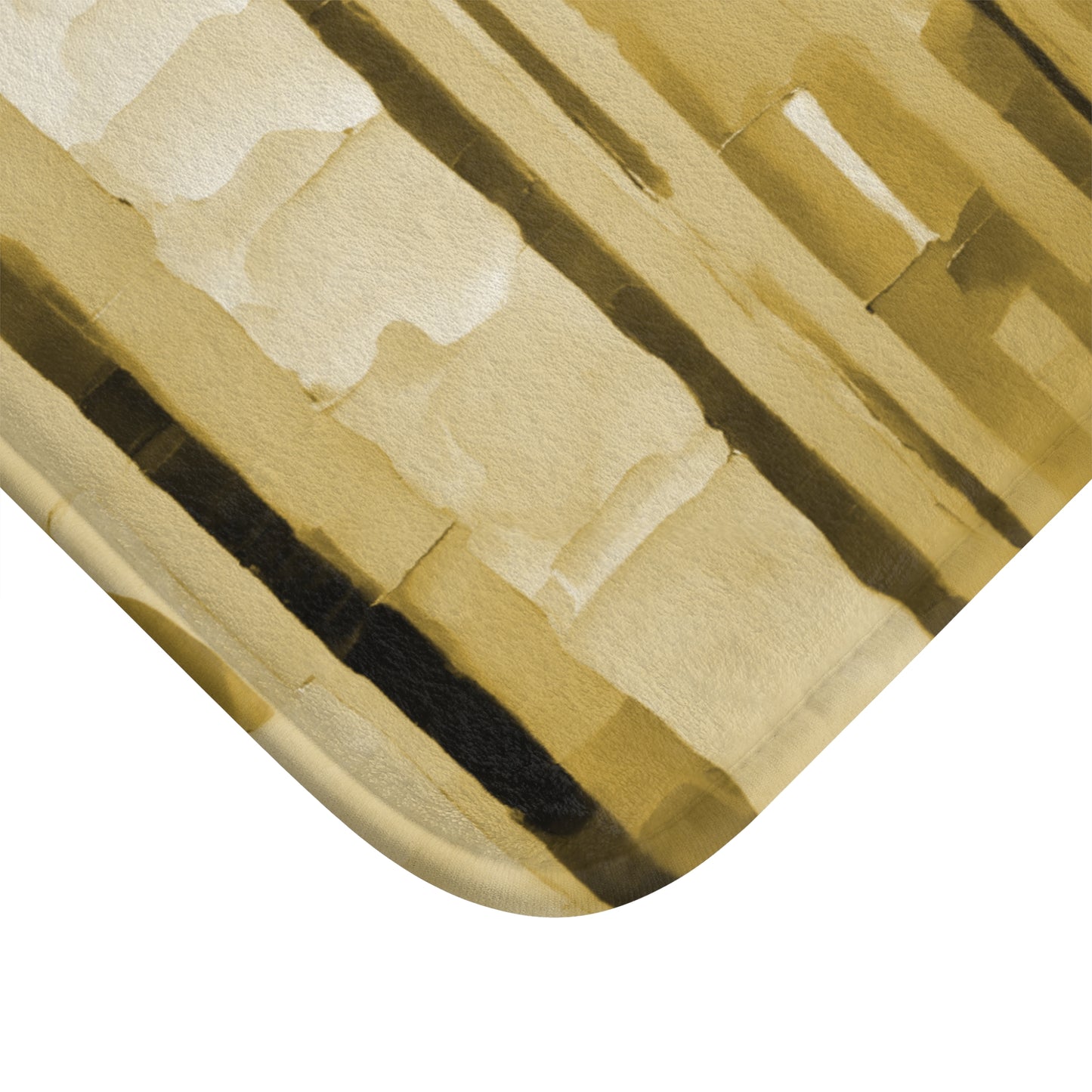 Striped Light Brown 34" x 21" Bath Mat