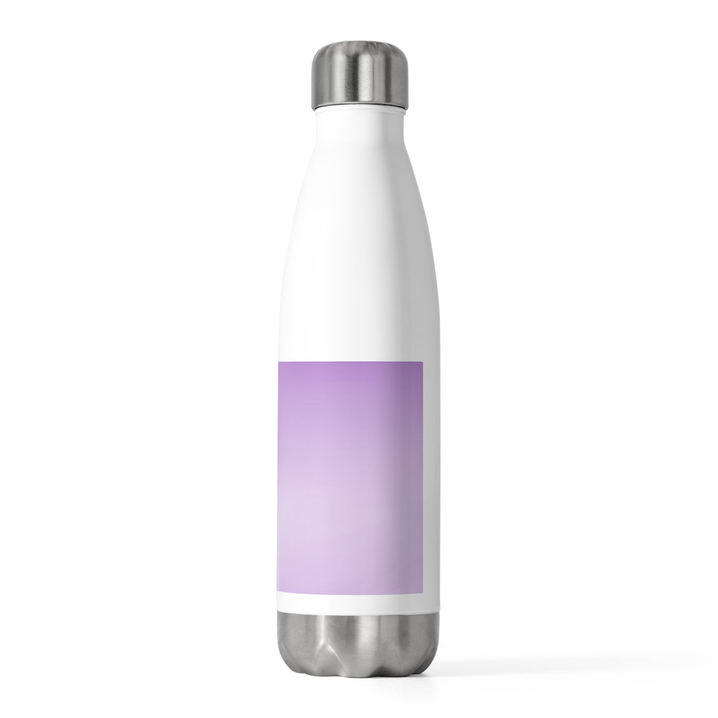 Soft Lavender Fade 20oz Insulated White Water Bottle