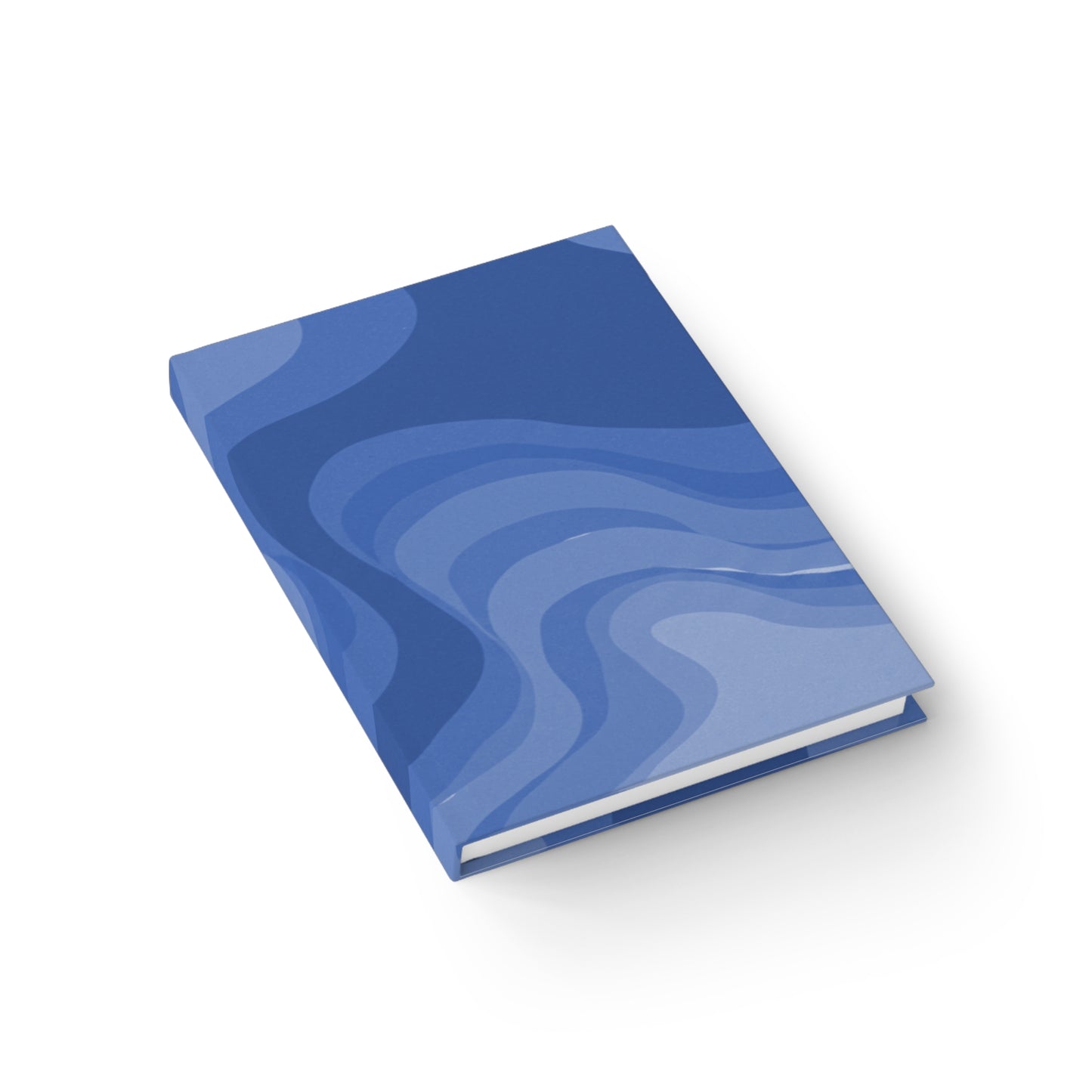 Deep Blue Wavey 5" x 7" Journal - 128 Blank pages