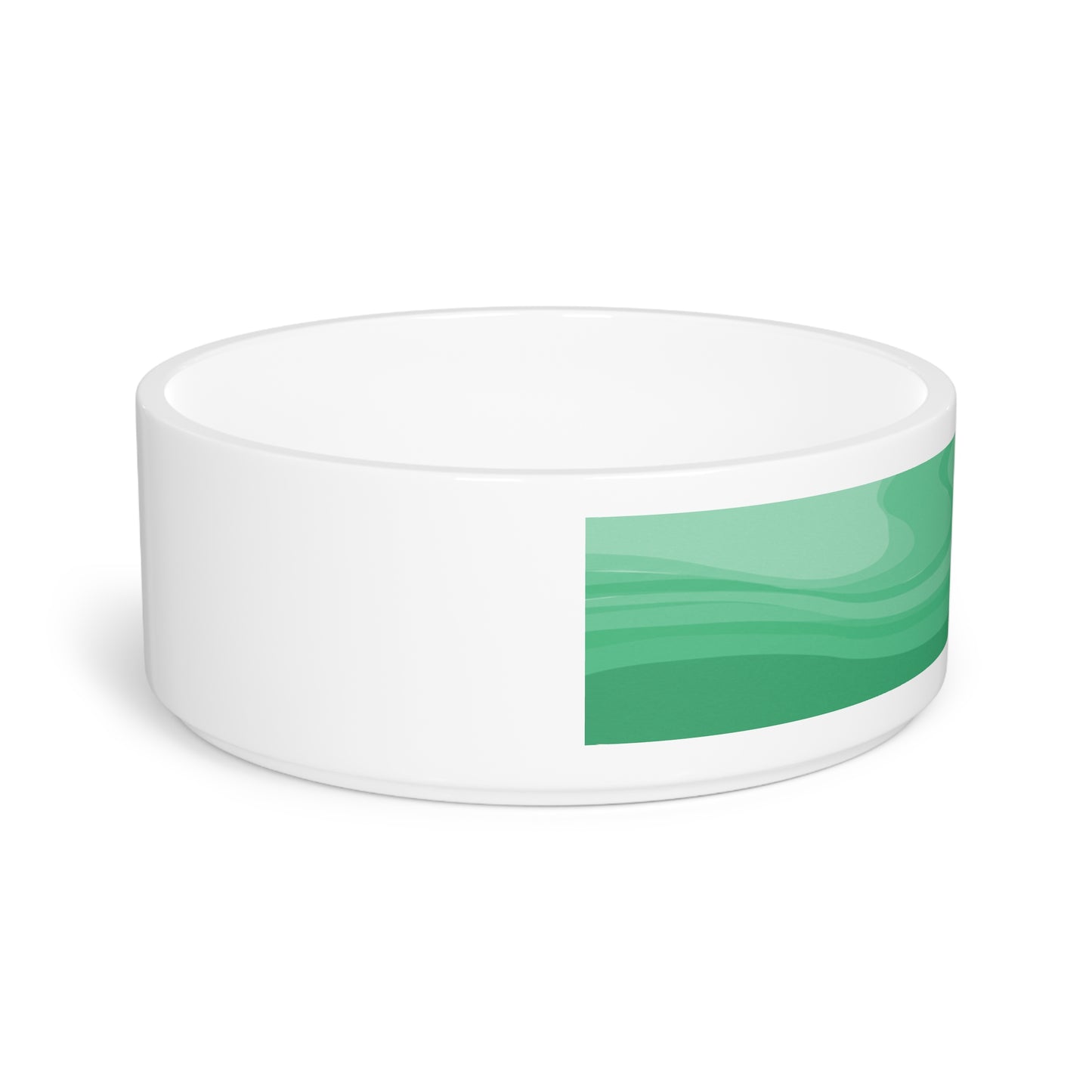 Mint Green Wavey 16 oz Pet Bowl