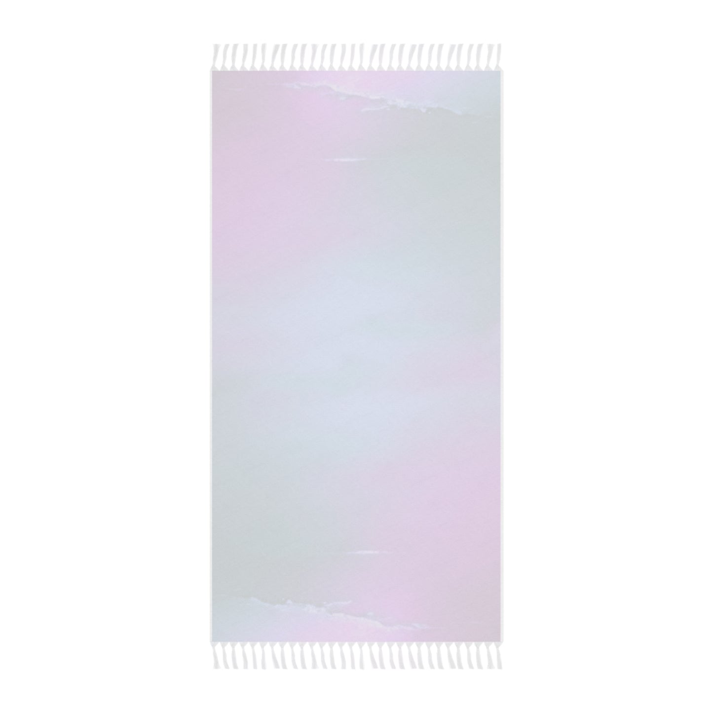 Dark Blue Green Sea Purple Fog 38" × 81" Boho Beach Cloth