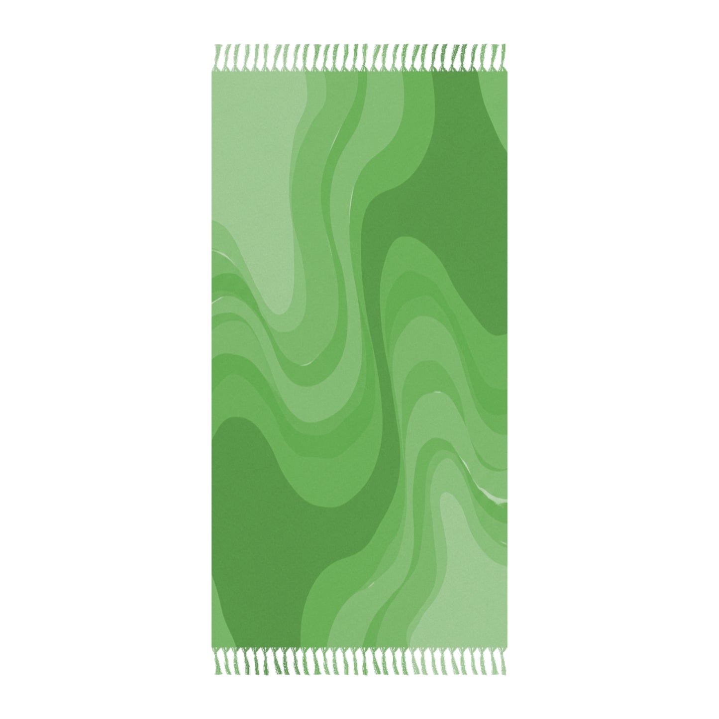 Greenie Meanie Wavey 38" × 81" Boho Beach Cloth