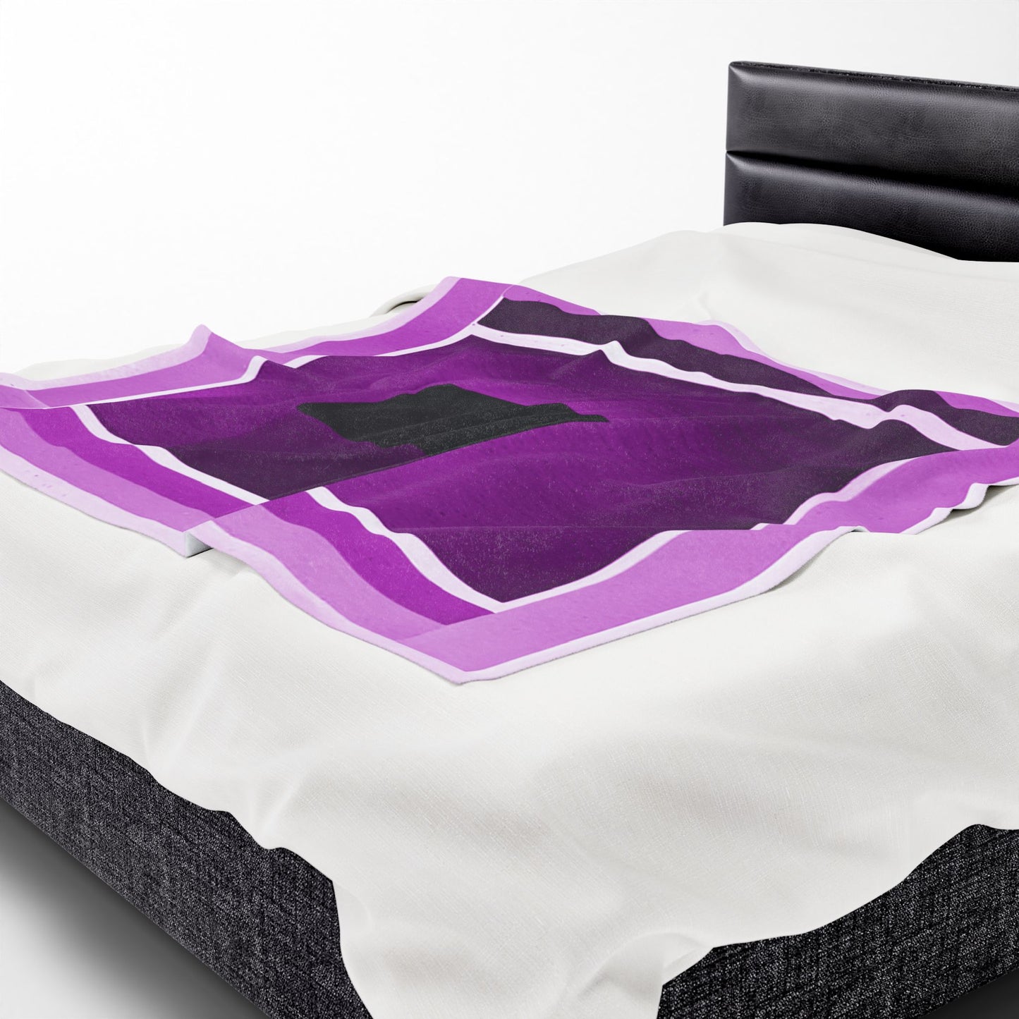 Magenta Shadow Velveteen Plush Blanket, 50" x 60"
