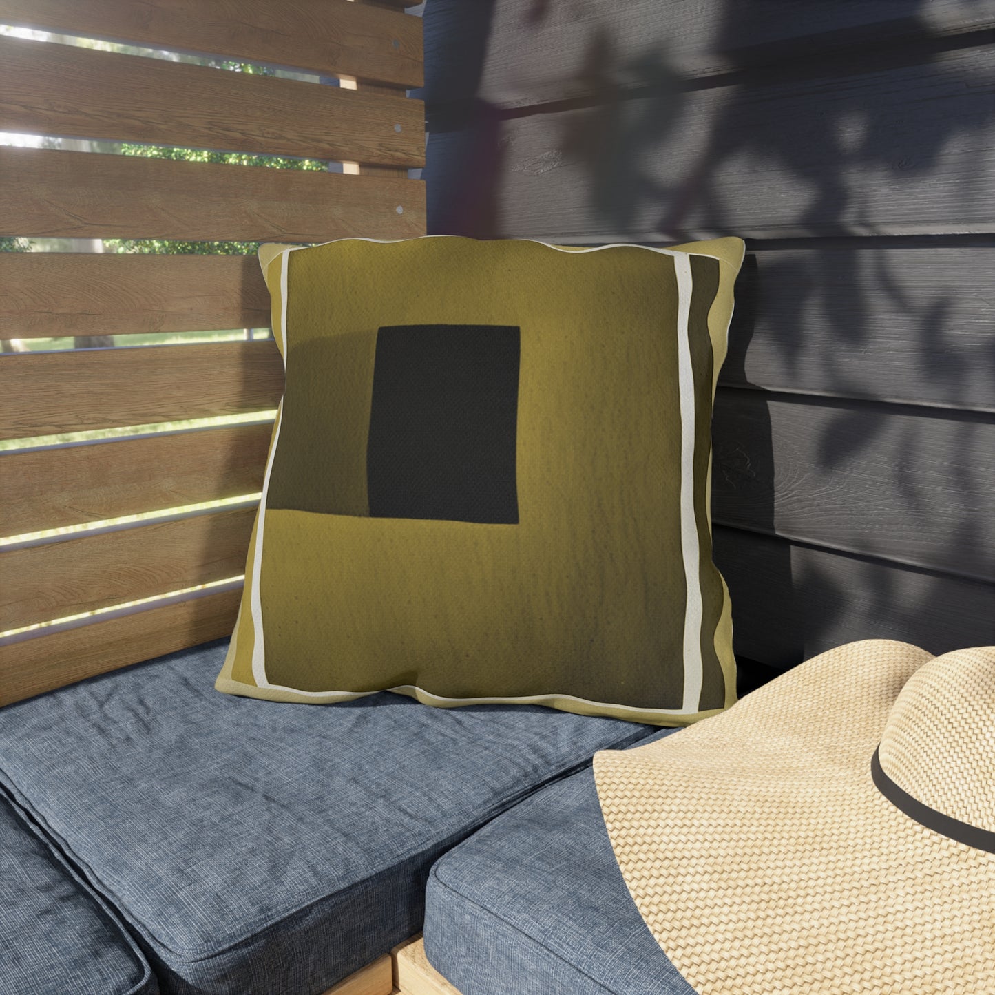 Tan Shadow 18" x 18" Outdoor Pillow