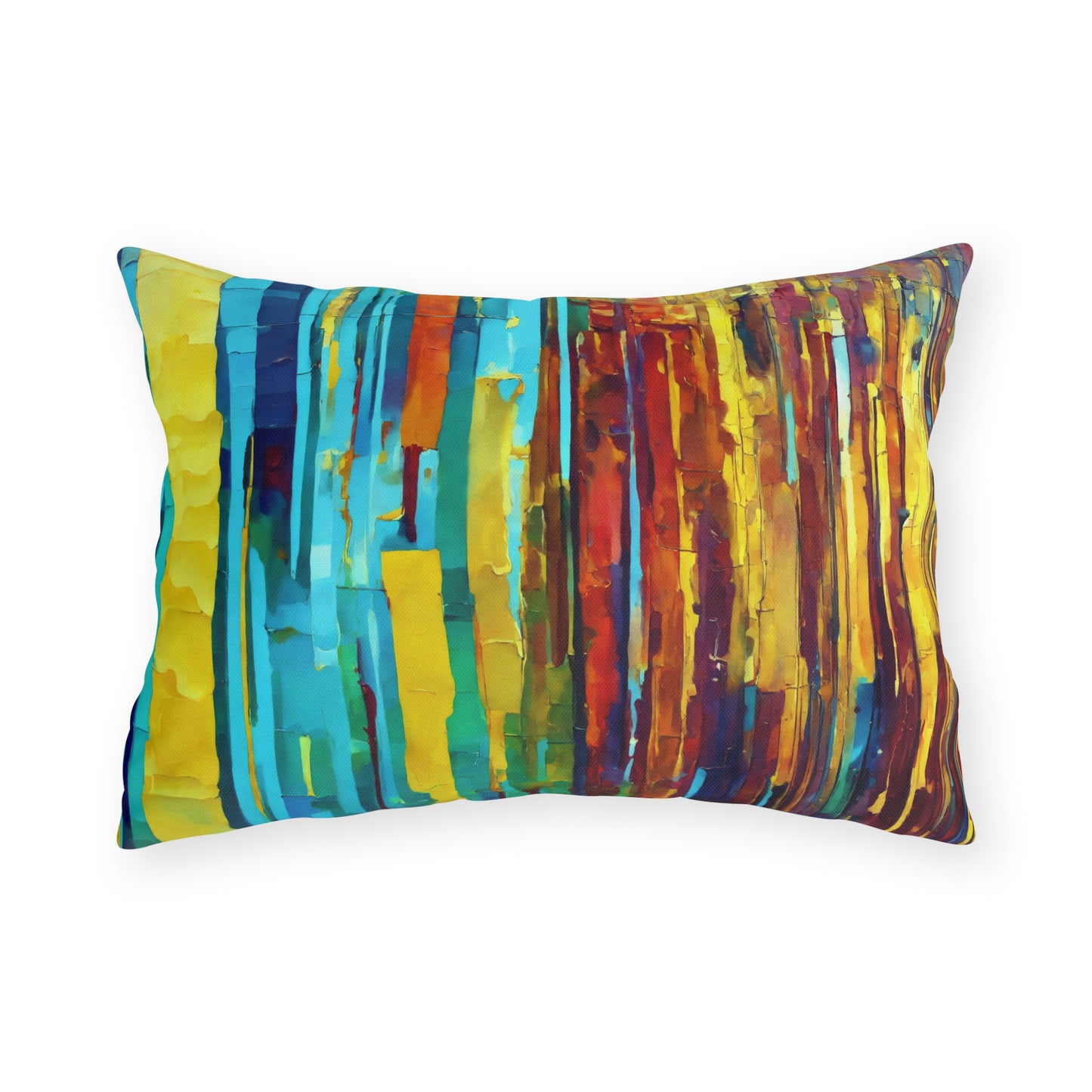 Striped Alpha 20" x 14" Outdoor Pillow