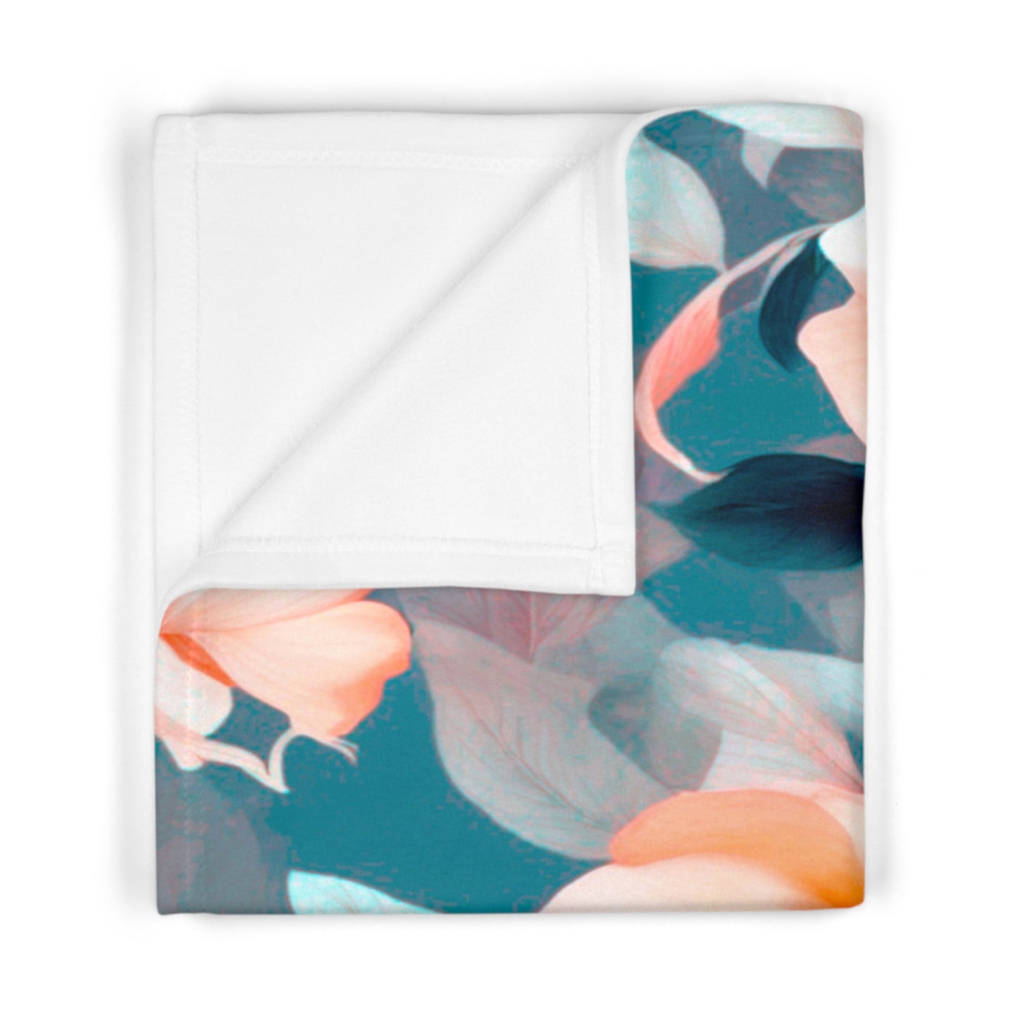 Orange Blossom Floral Bunch Soft Fleece Baby Blanket, 30" x 40"