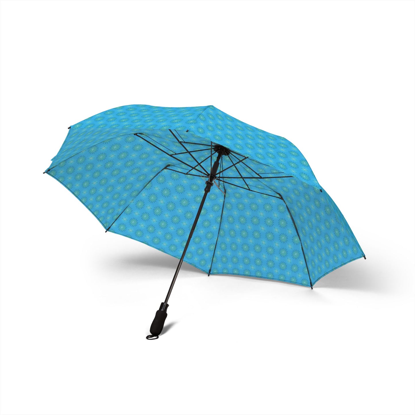 Light Blue Star-crossed Bodies Foldable Umbrella - Compact & Chic