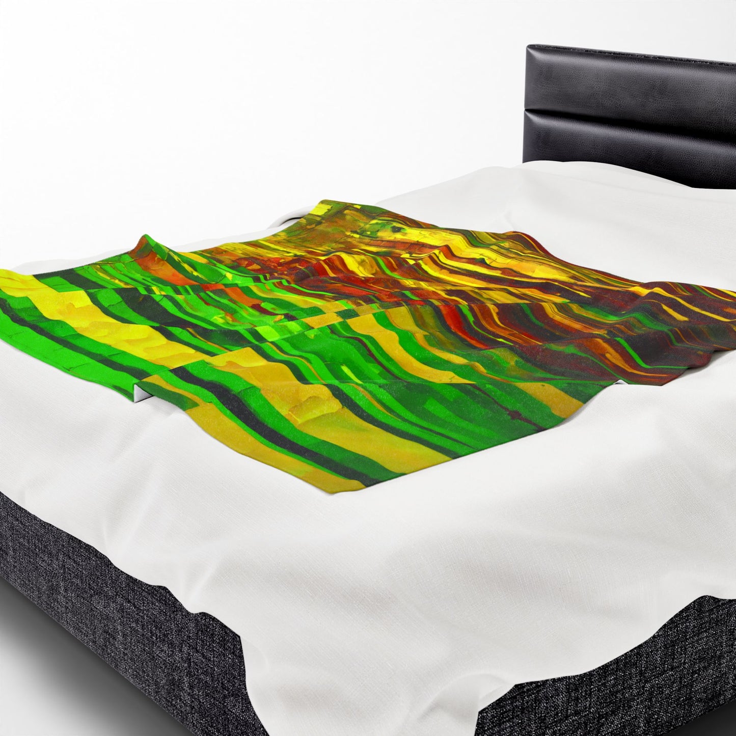 Striped Beta Velveteen Plush Blanket, 50" x 60"