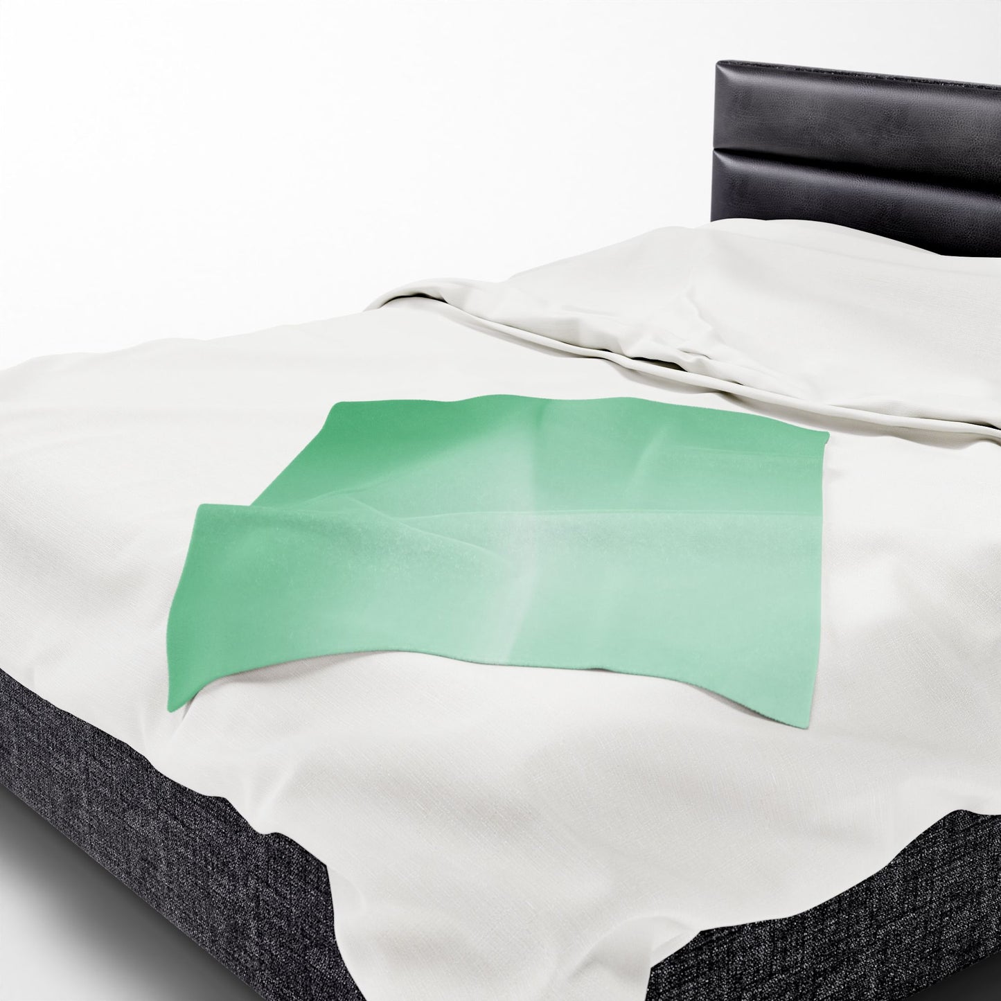 Mint Fade Velveteen Plush Blanket, 30" x 40"