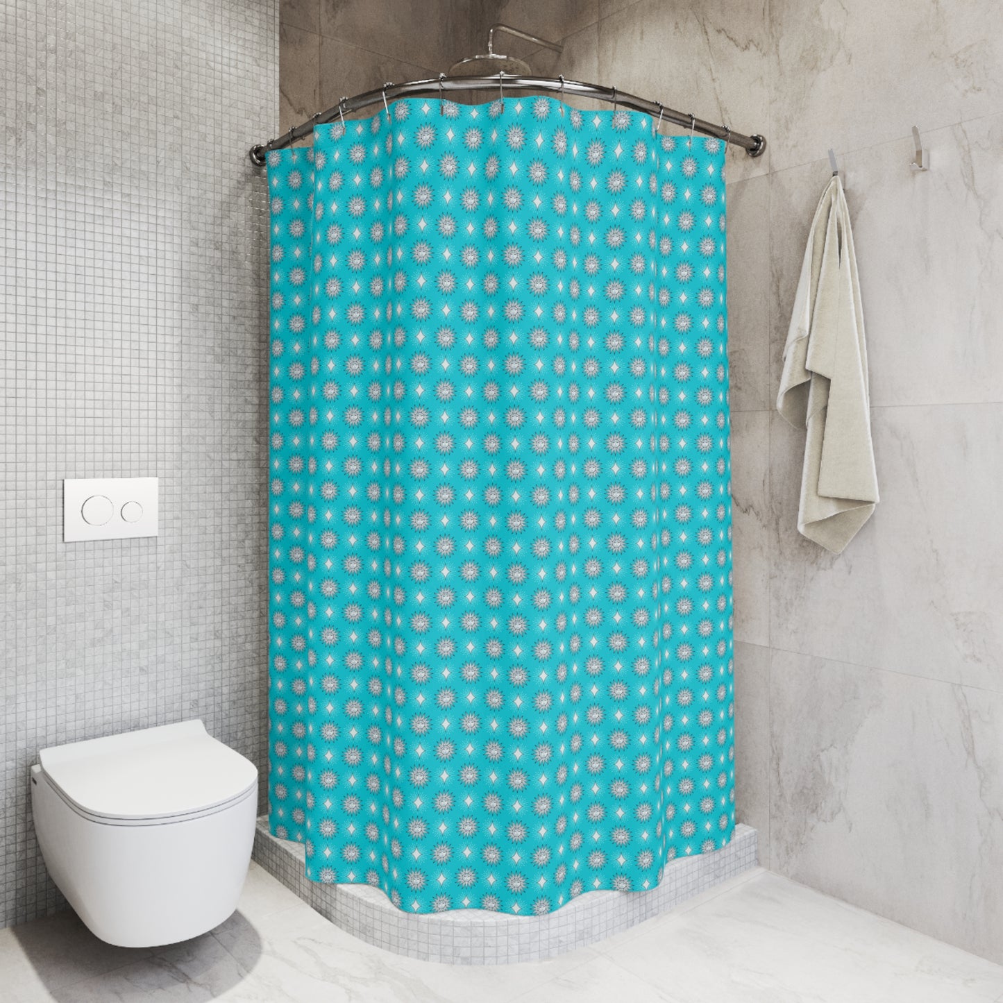 Tif Green Star-crossed Bodies Shower Curtain, 71" x 74"