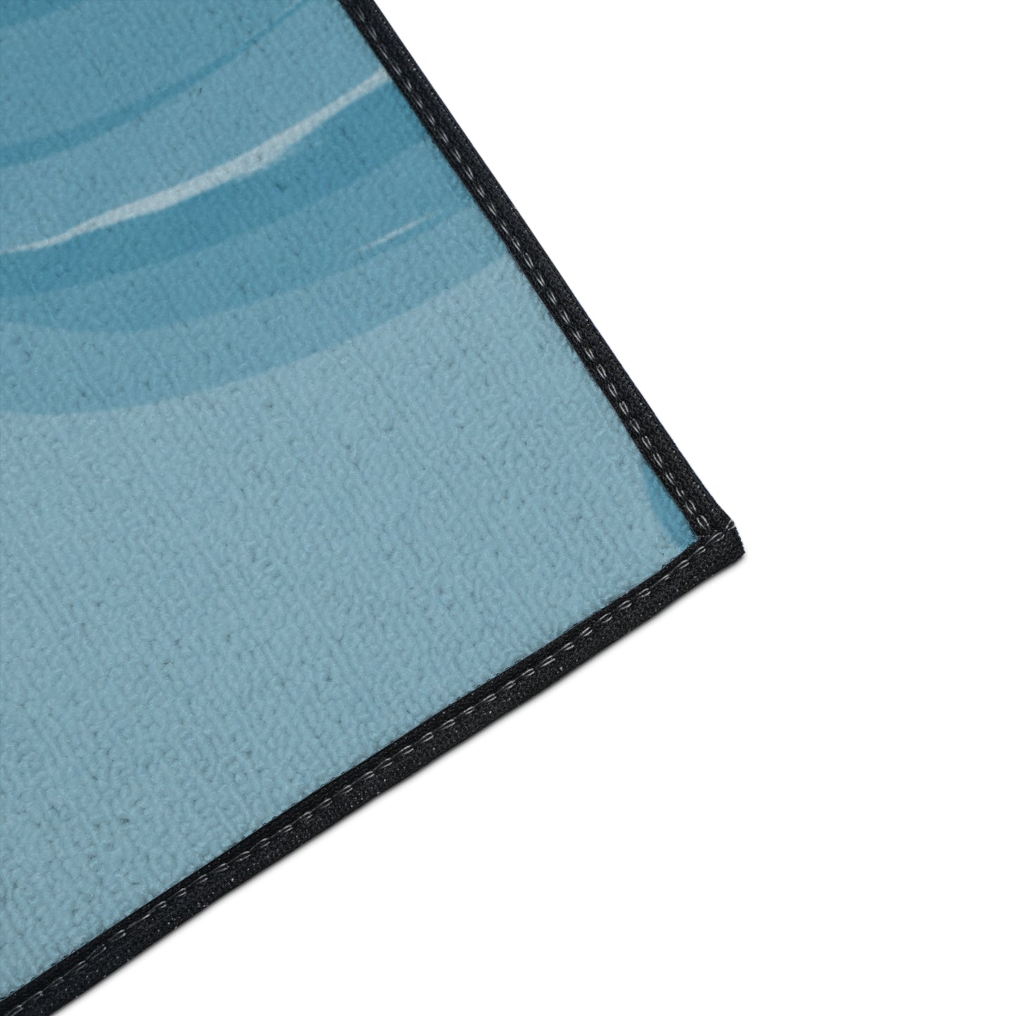 Sky Blue Wavey 36" x 60" Heavy Duty Floor Mat