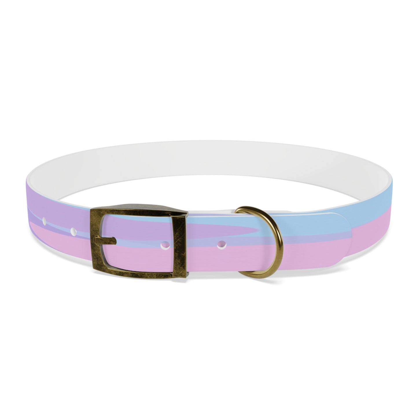 Pastel Purple and Mauve Patches Extra Large Dog Collar
