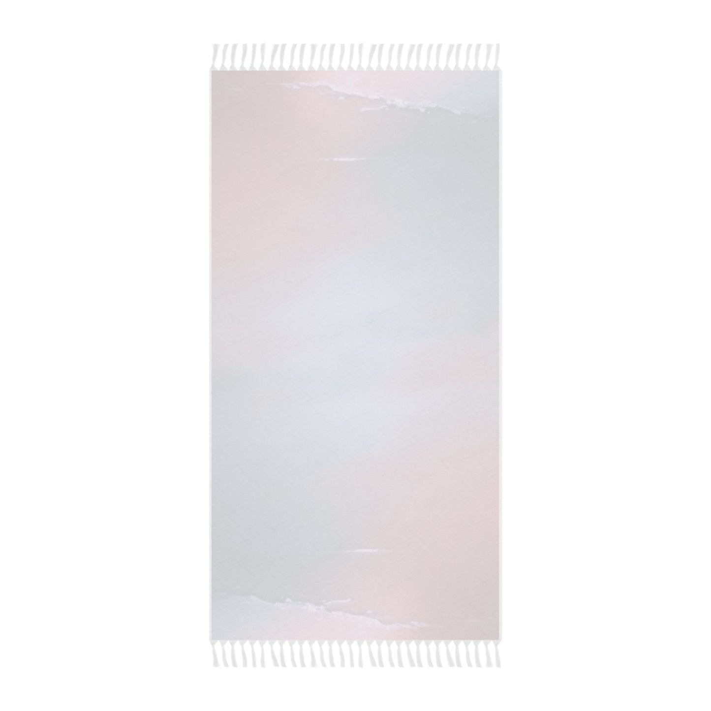 Blue Sea Peach Fog 38" × 81" Boho Beach Cloth