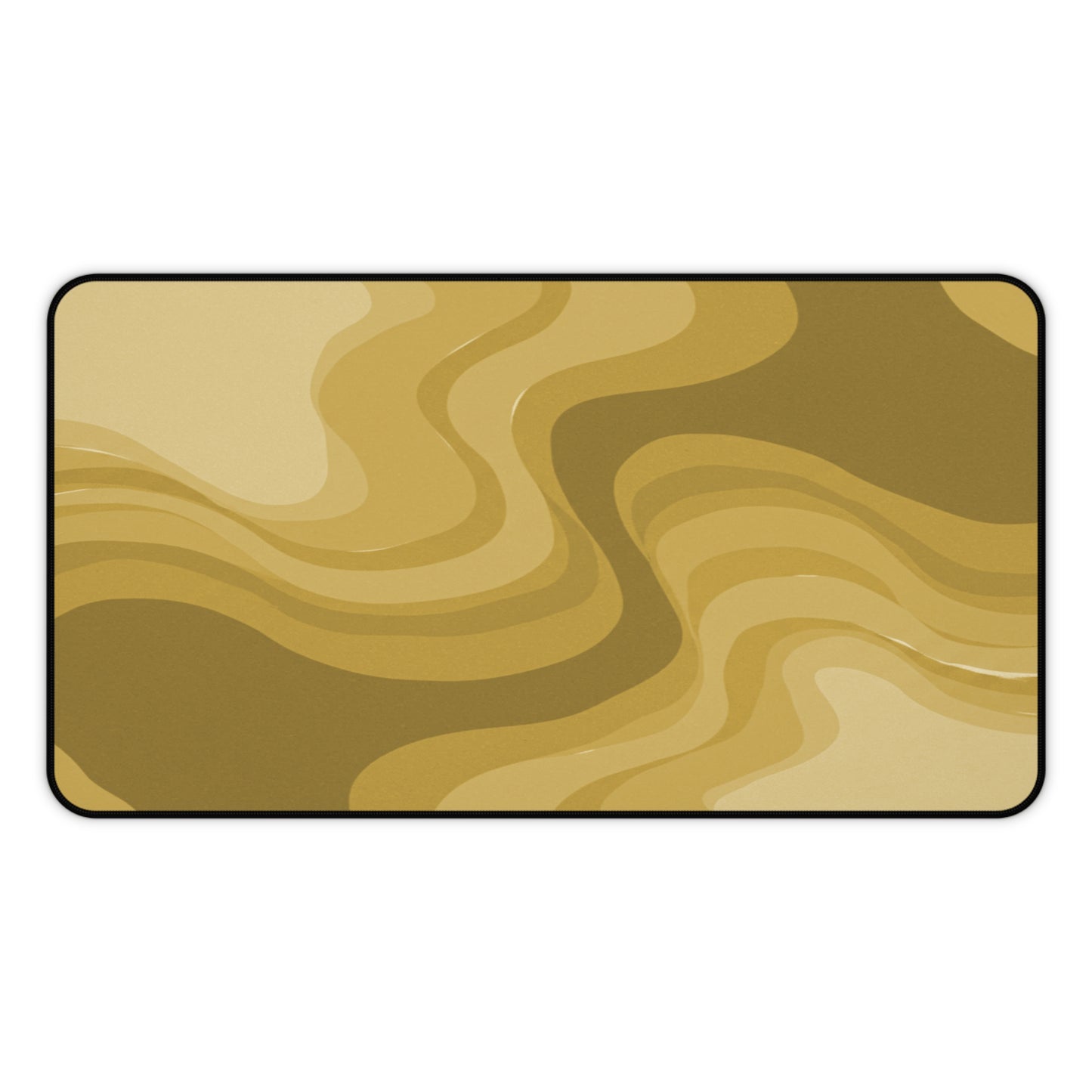 Brown Wavey 12" x 22" Desk Mat
