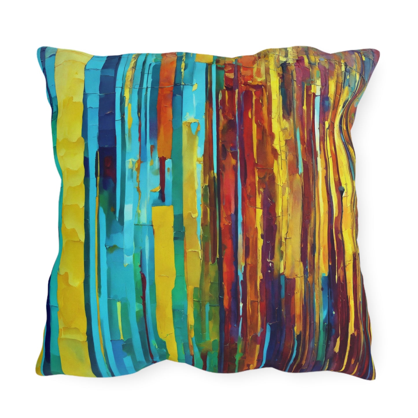 Striped Alpha 20" x 20" Outdoor Pillow