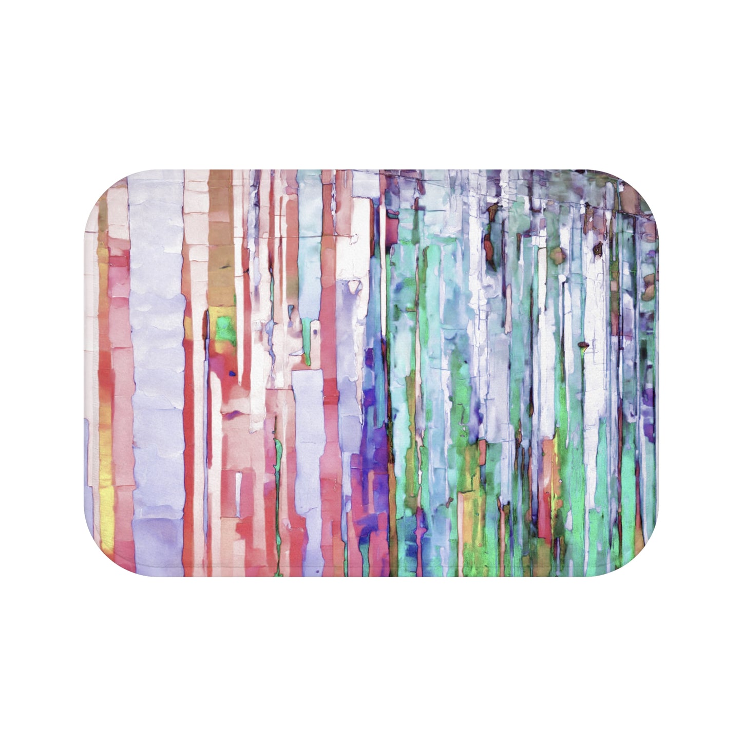 Striped Pastels Bath Mat, 24" x 17"