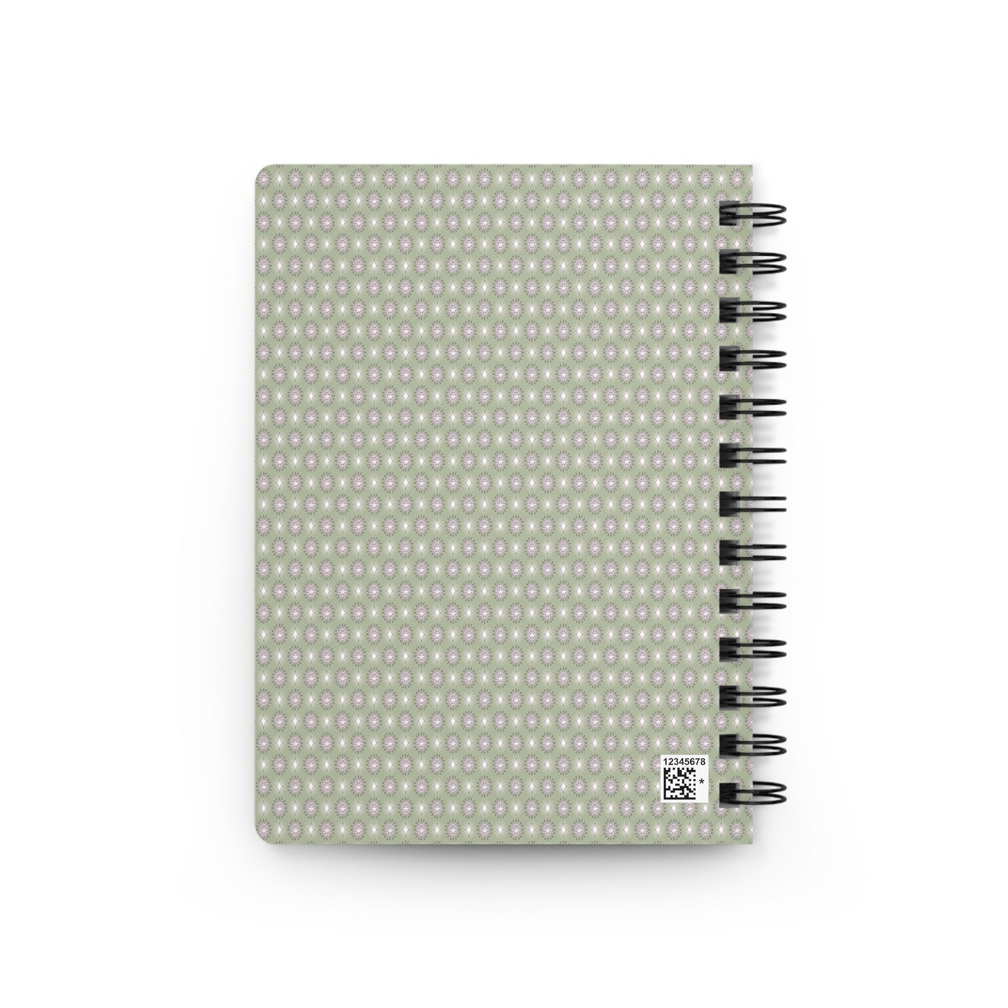 Olive Star-crossed Bodies Spiral Bound Journal, 5" x 7" 150 pages