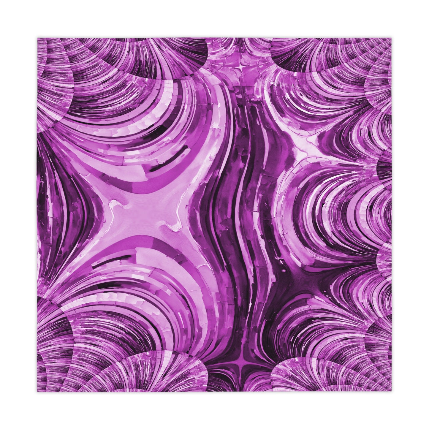 Uzi Spiral Powder Lavender Tablecloth, 55" x 55"