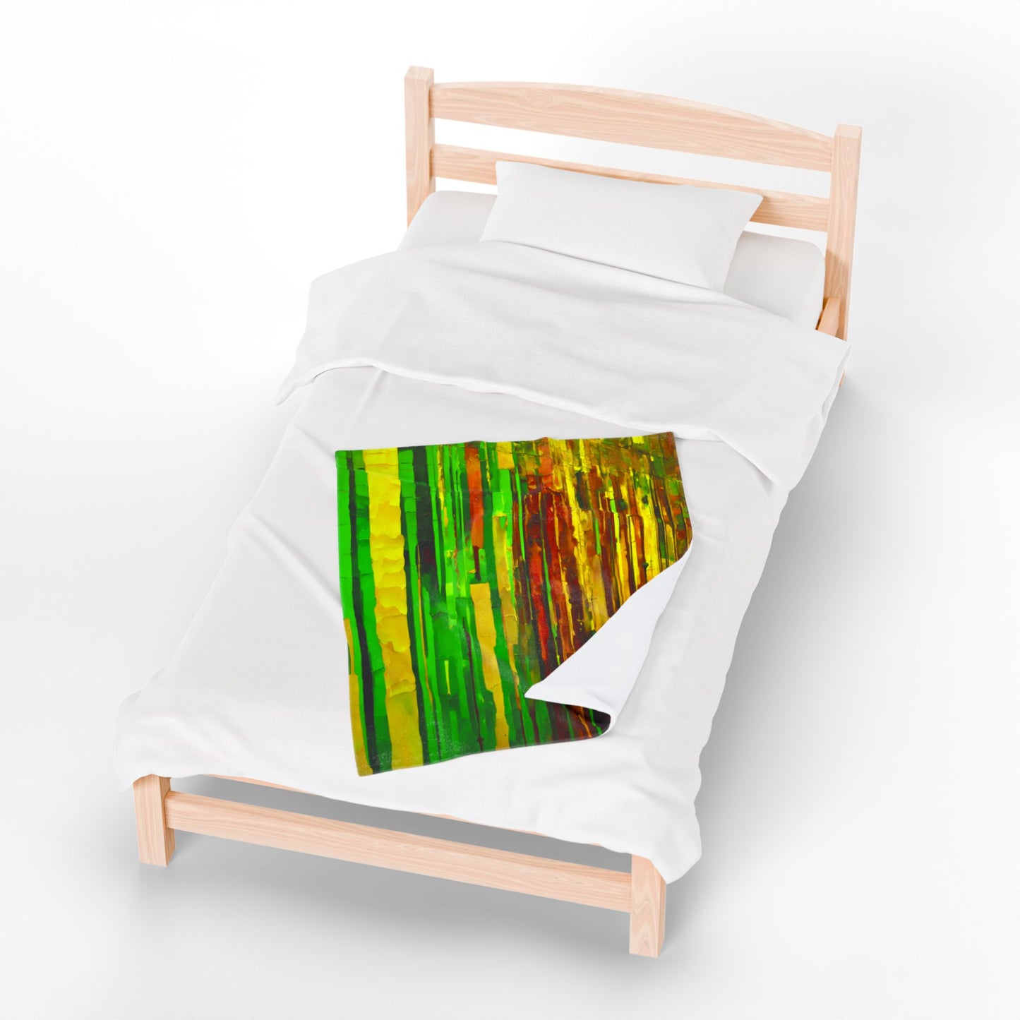 Striped Beta Velveteen Plush Blanket, 30" x 40"