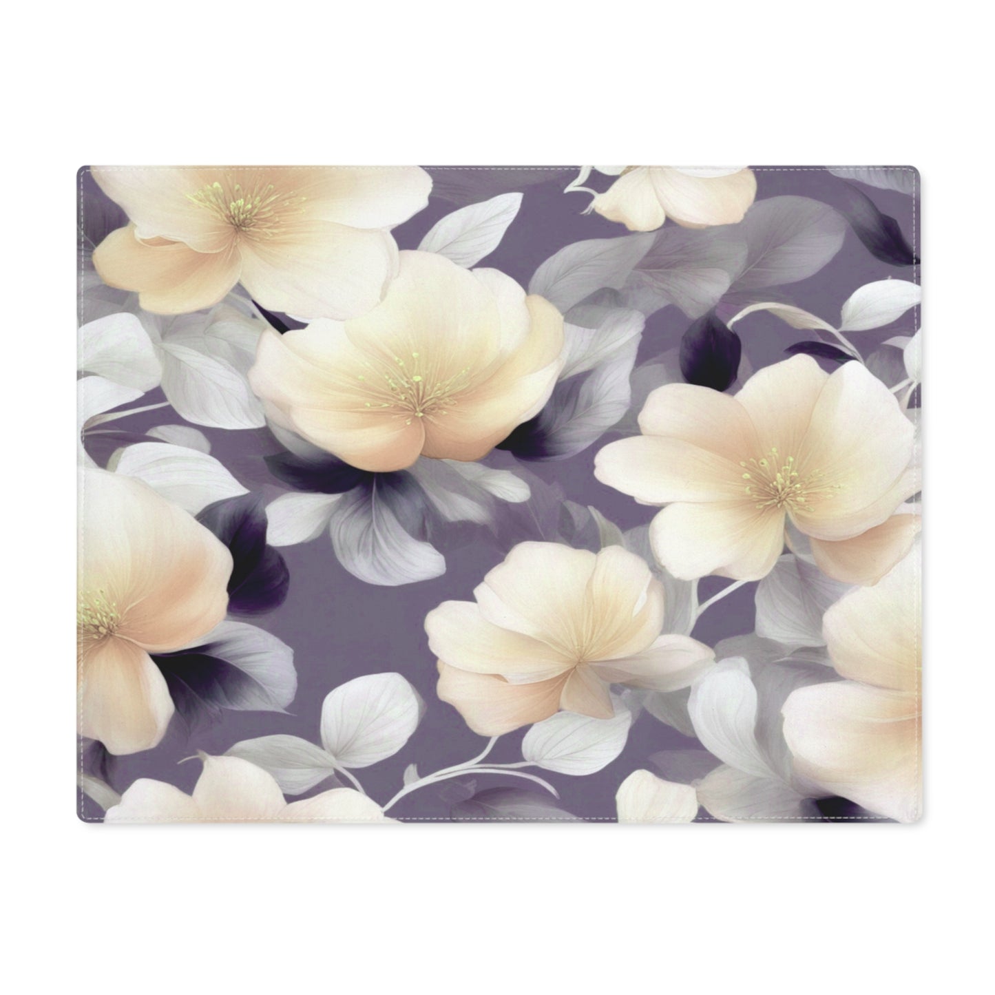 White Blush Floral Bunch Placemat, 1 pc