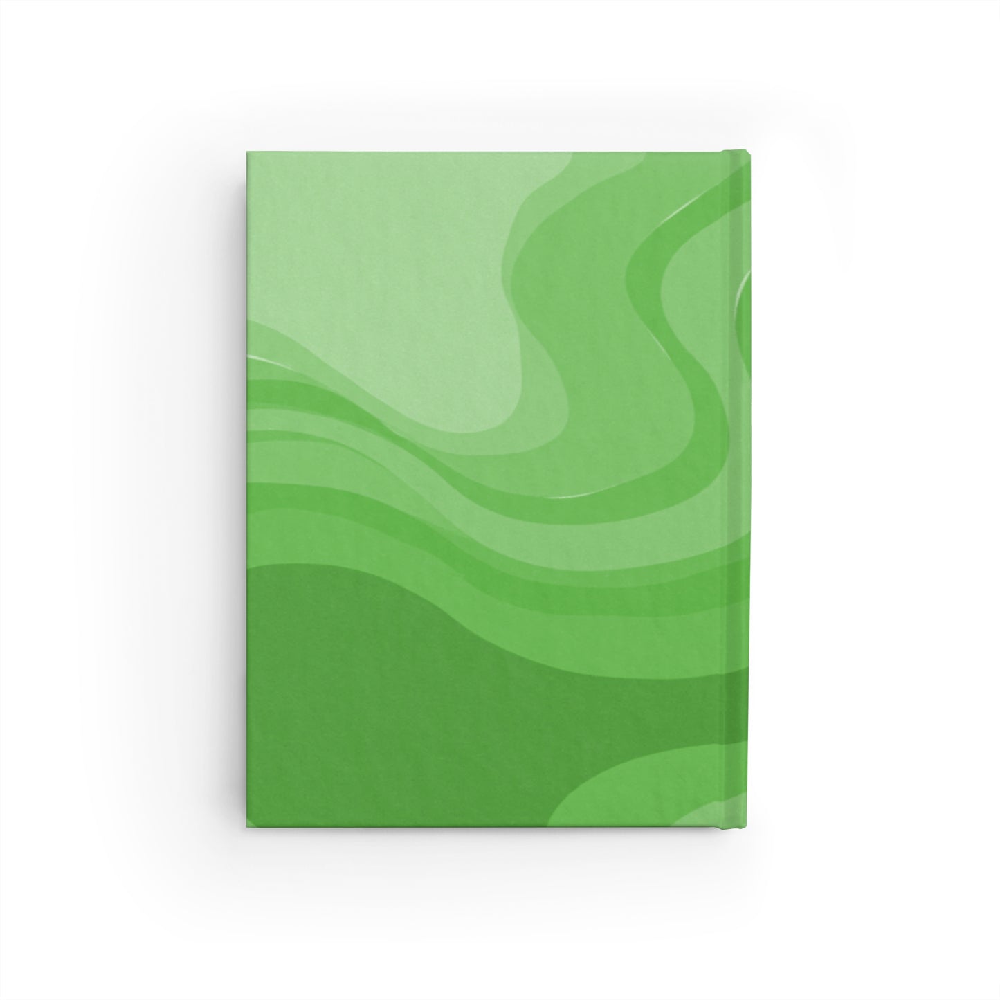 Greenie Meanie Wavey 5" x 7" Journal - 128 Ruled Line pages