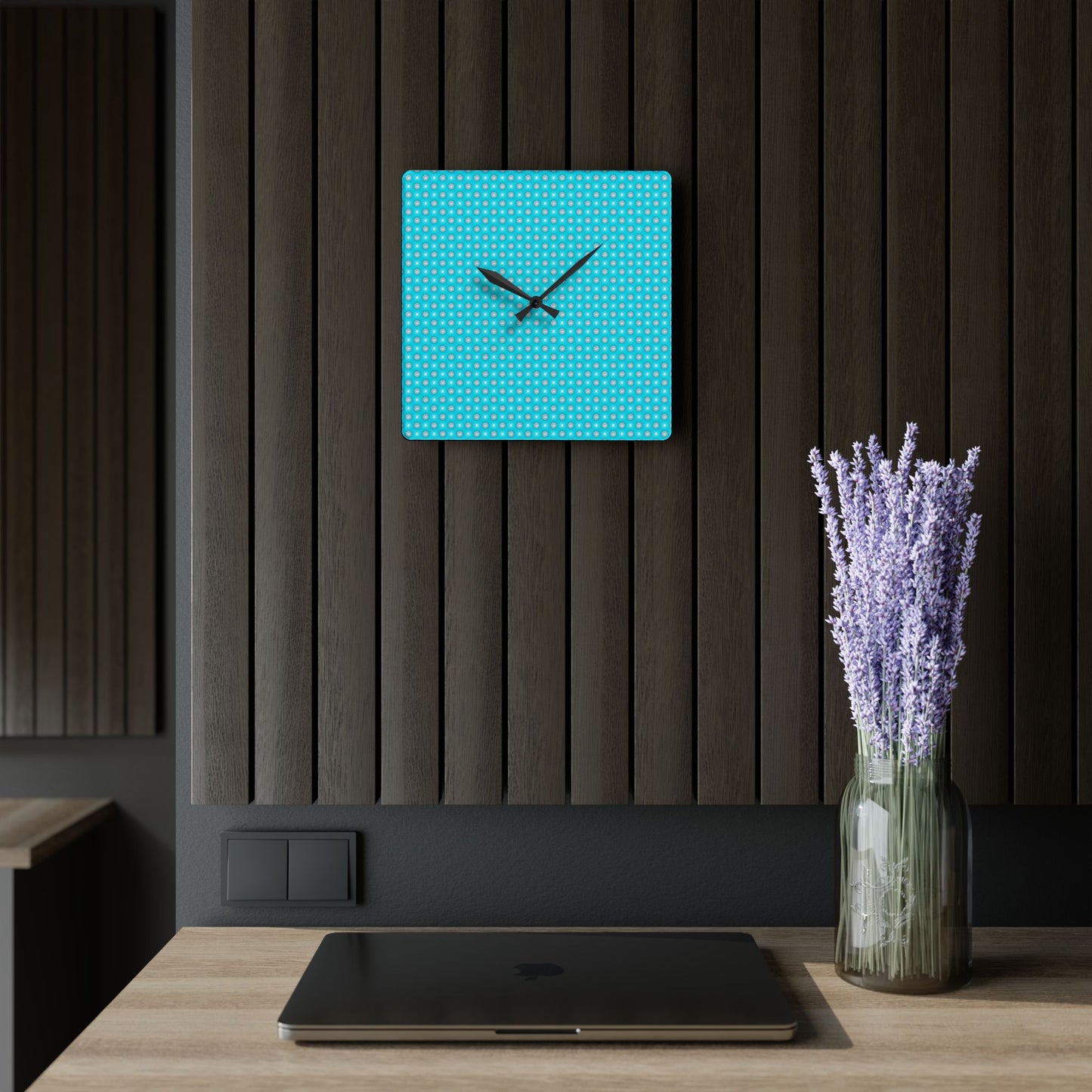 Tif Green Star-crossed Bodies Acrylic Wall Clock, Round or Square, 10.75" x 10.75"