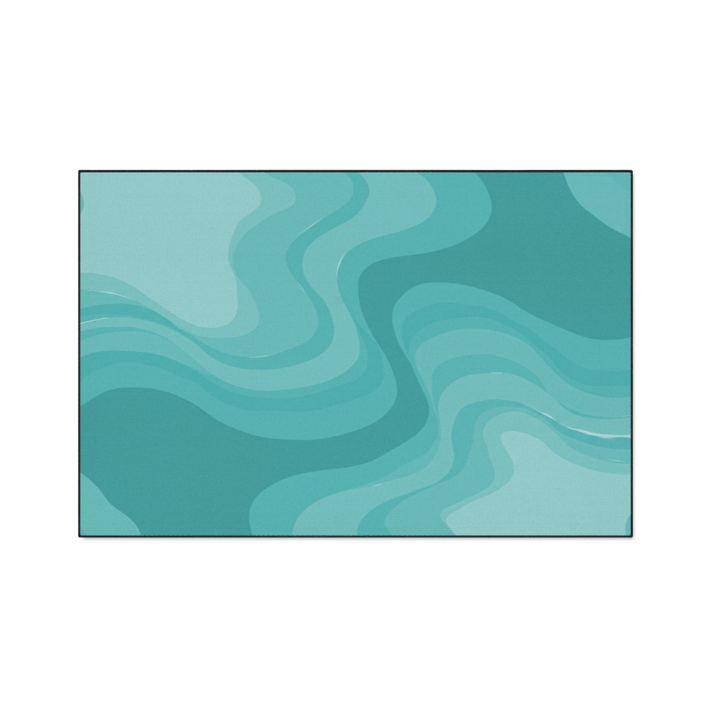 Tif Green Wavey 48" x 72" Heavy Duty Floor Mat