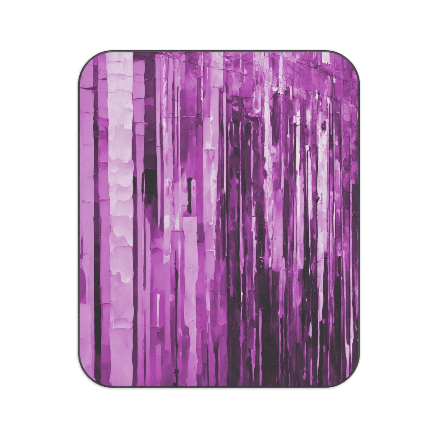 Striped Powder Lavender 61" × 51" Picnic Blanket