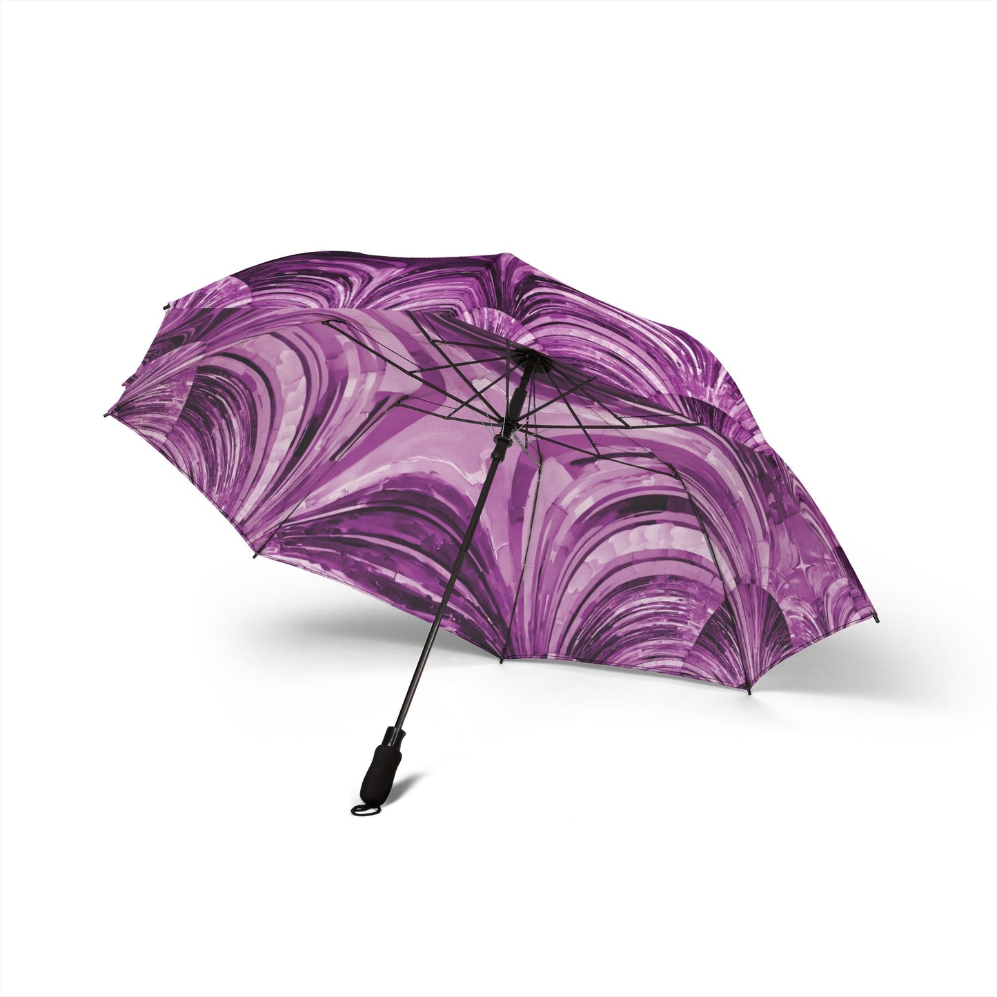 Uzi Spiral Powder Lavender Foldable Umbrella - Compact & Chic