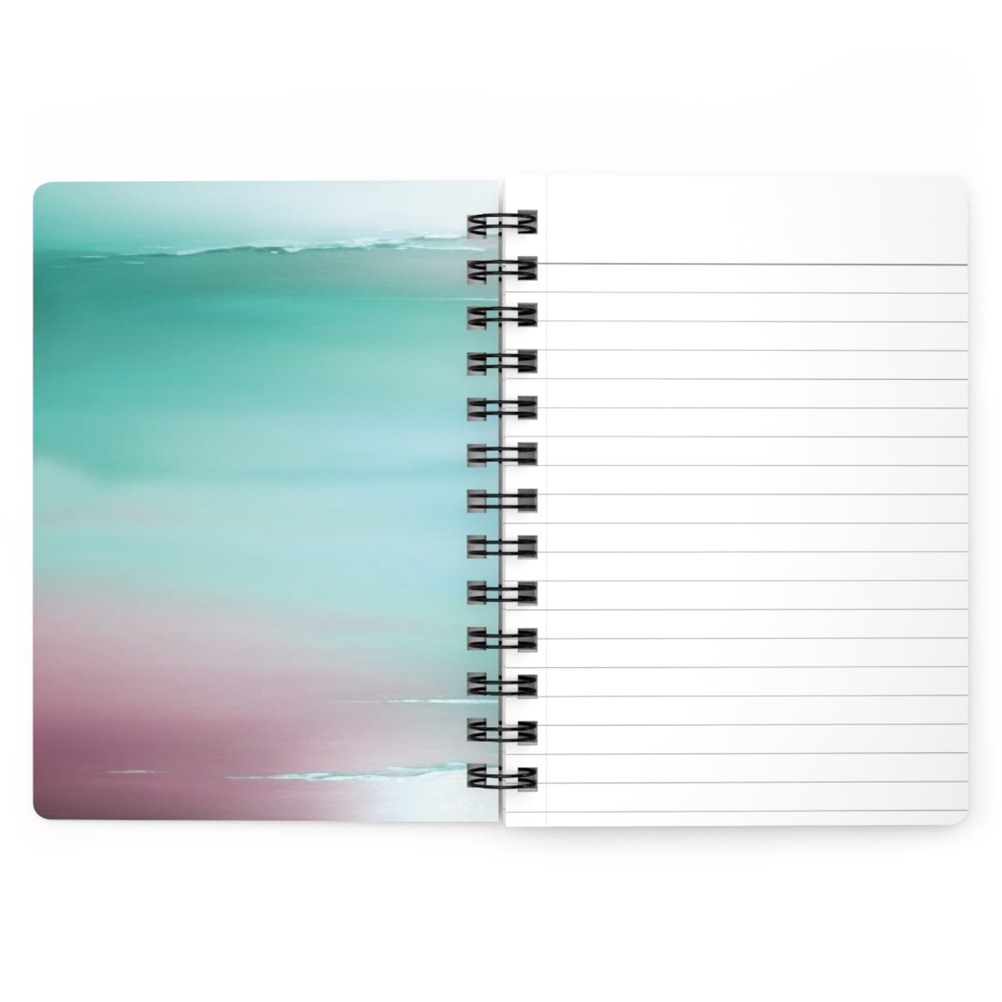 Green Sea Lavender Fog Spiral Bound Journal, 5" x 7" 150 pages