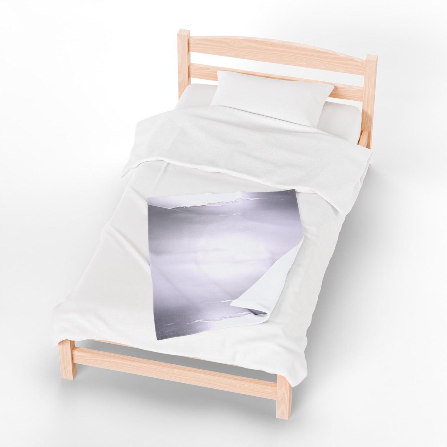 Sephia Sea Dark Fog Velveteen Plush Blanket, 30" x 40"