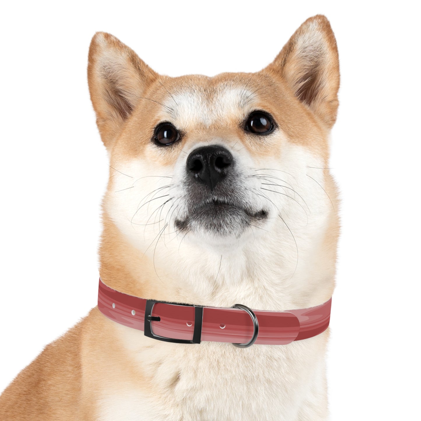 Power Red Wavey Medium Dog Collar