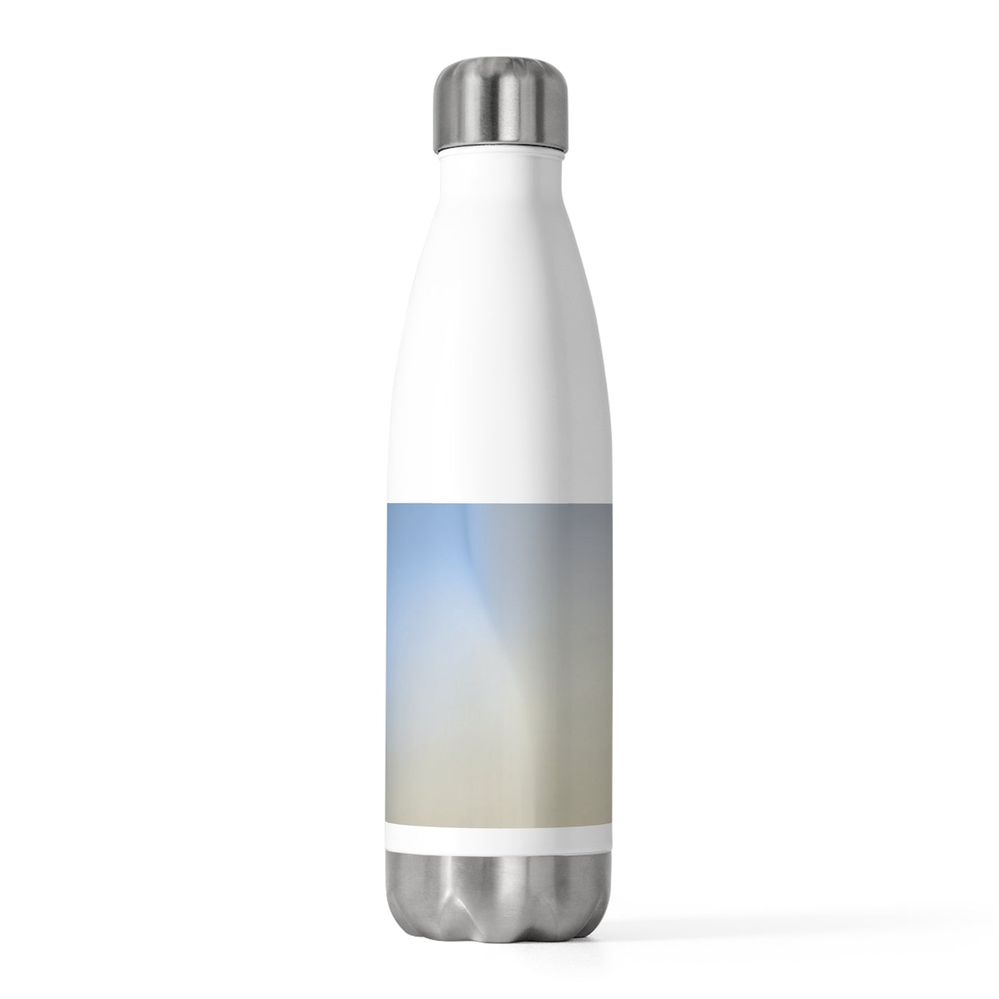 Cobalt Fade 20oz Insulated White Water Bottle