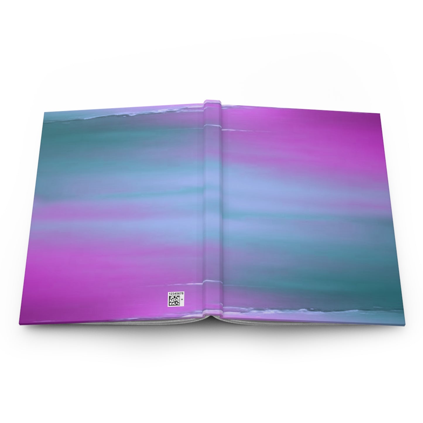 Dark Blue Green Sea Purple Fog 5.75" x 8" Hardcover Journal Matte with 150 lined pages